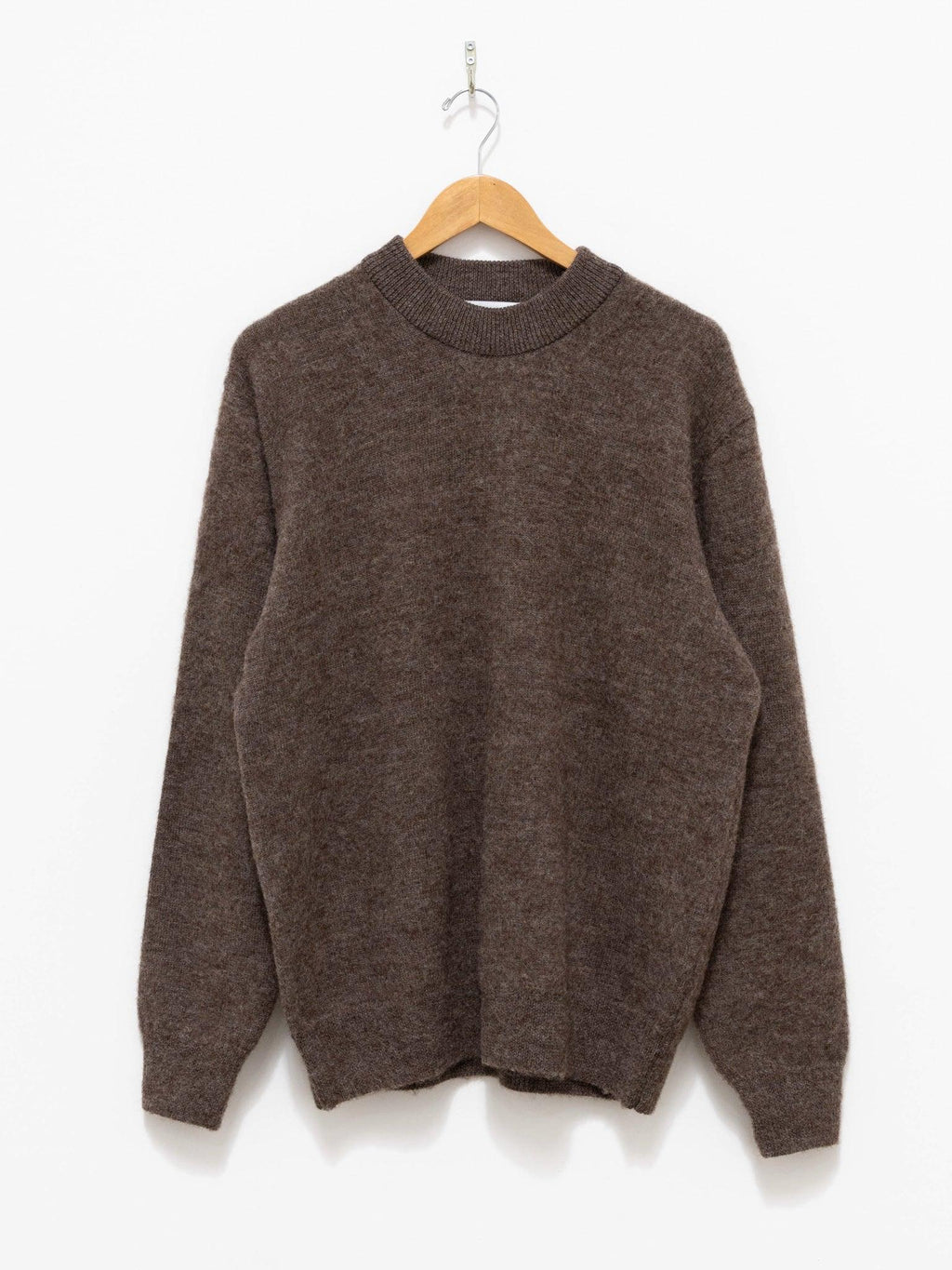 Namu Shop - Fujito C/N Knit Sweater - Brown