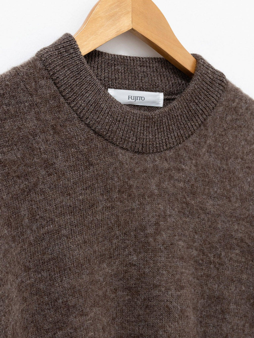 Namu Shop - Fujito C/N Knit Sweater - Brown