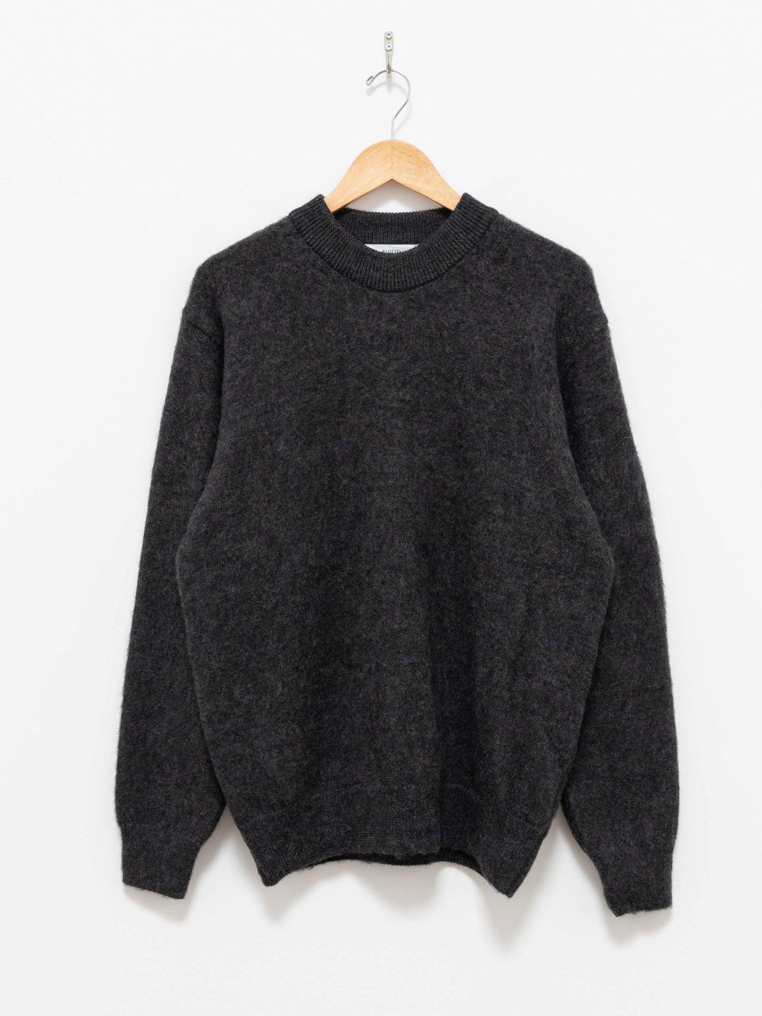 Namu Shop - Fujito C/N Knit Sweater - Charcoal
