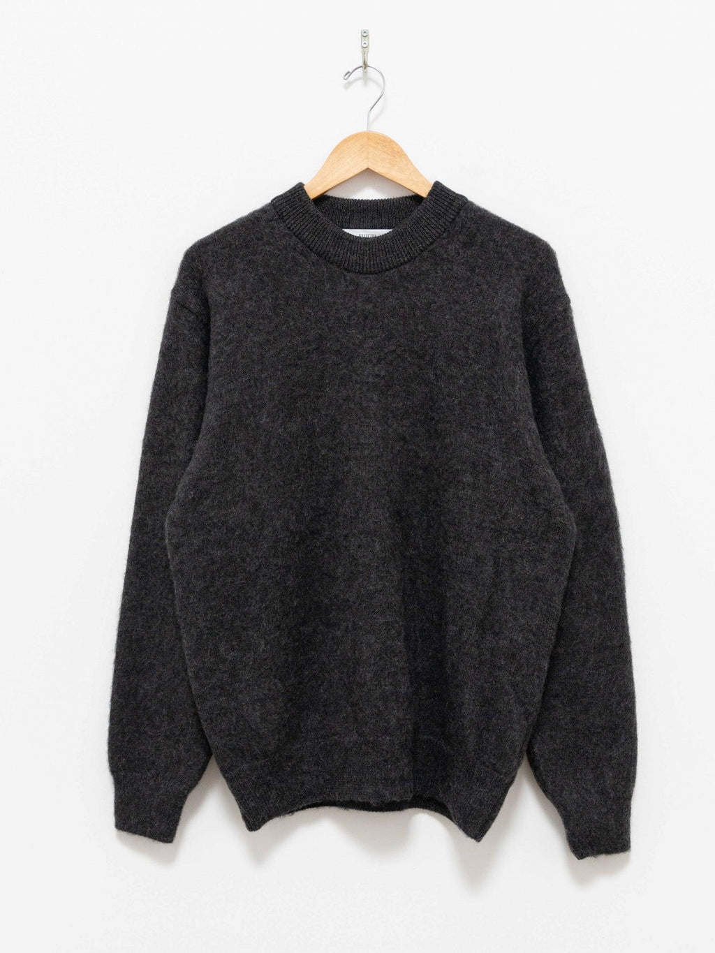 Namu Shop - Fujito C/N Knit Sweater - Charcoal
