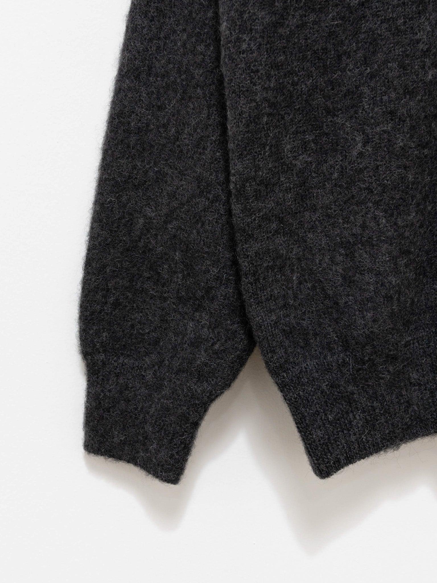 Namu Shop - Fujito C/N Knit Sweater - Charcoal