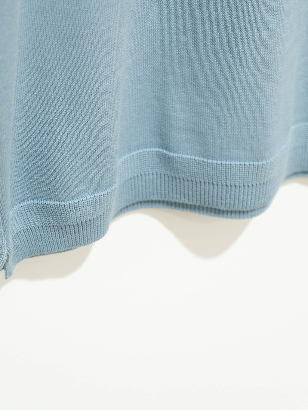 Namu Shop - Fujito C/N Knit T-Shirt - Blue Gray