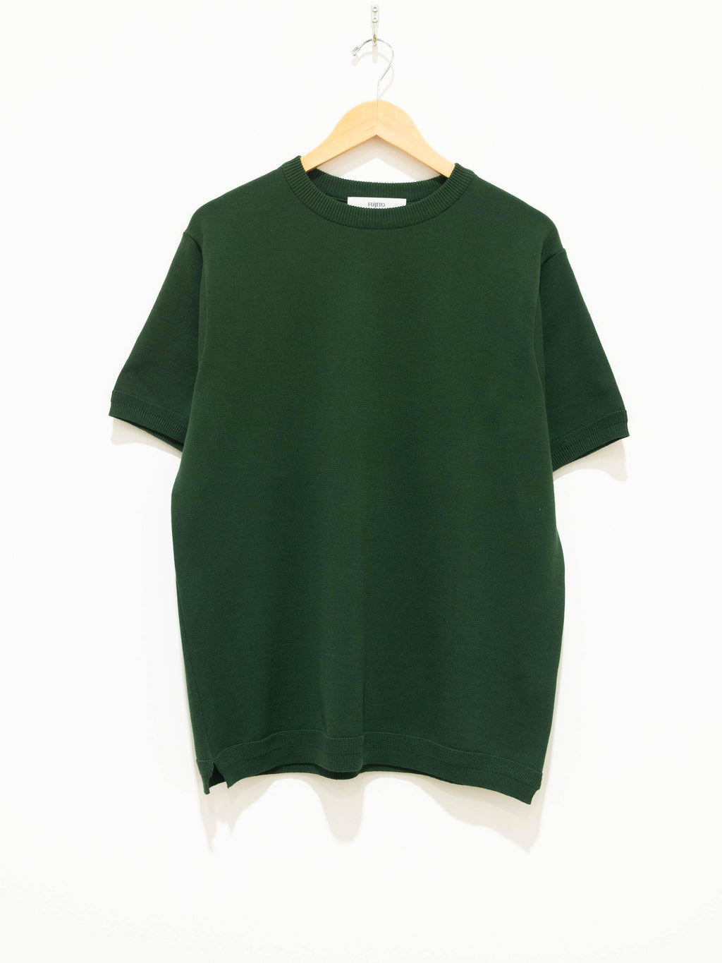 Namu Shop - Fujito C/N Knit T-Shirt - Forest Green