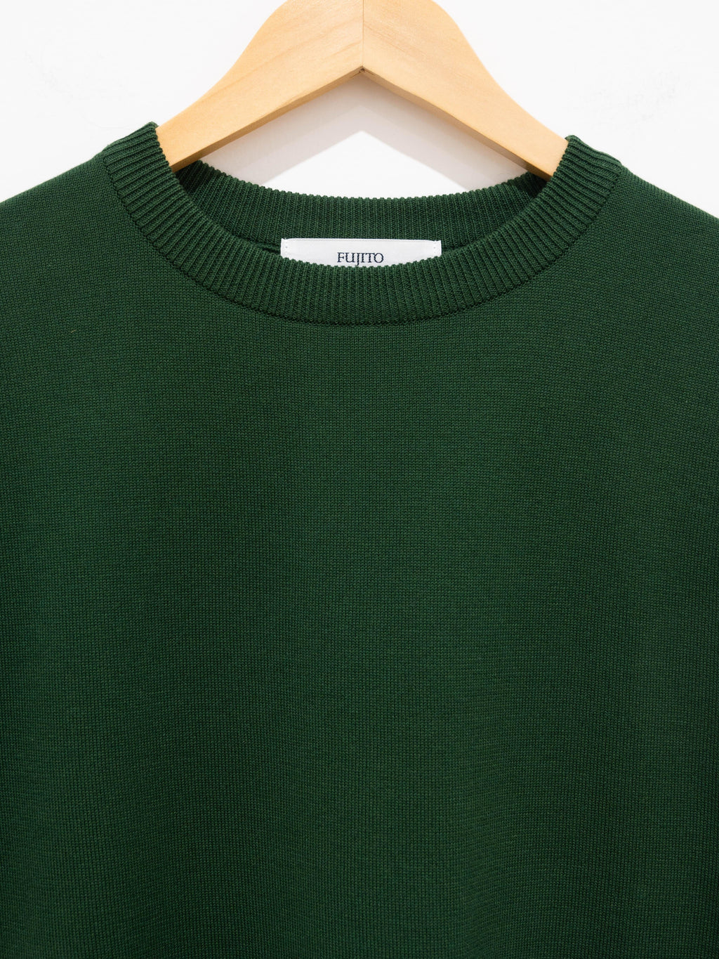 Namu Shop - Fujito C/N Knit T-Shirt - Forest Green