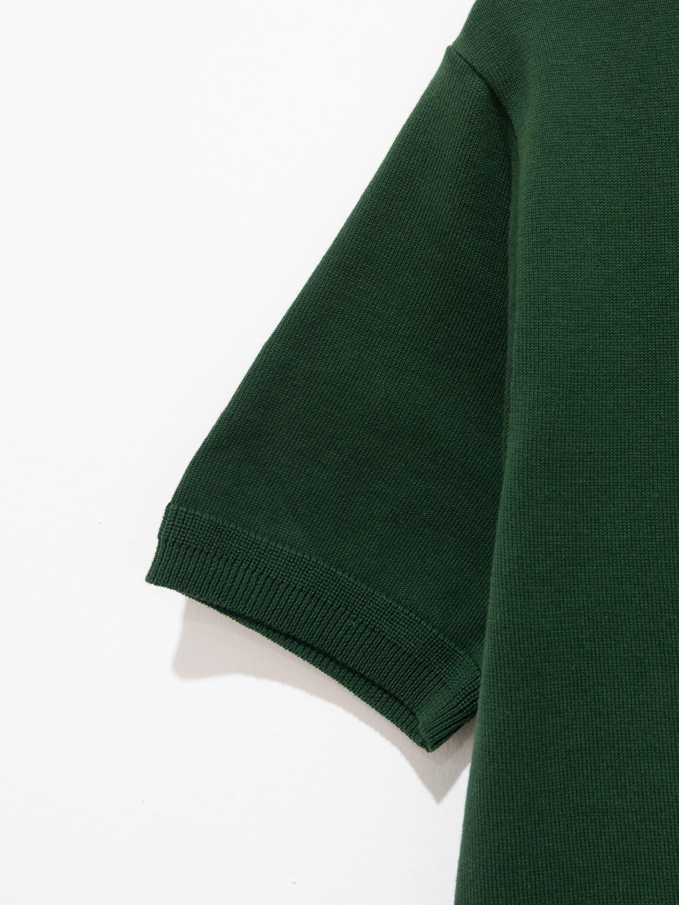 Namu Shop - Fujito C/N Knit T-Shirt - Forest Green
