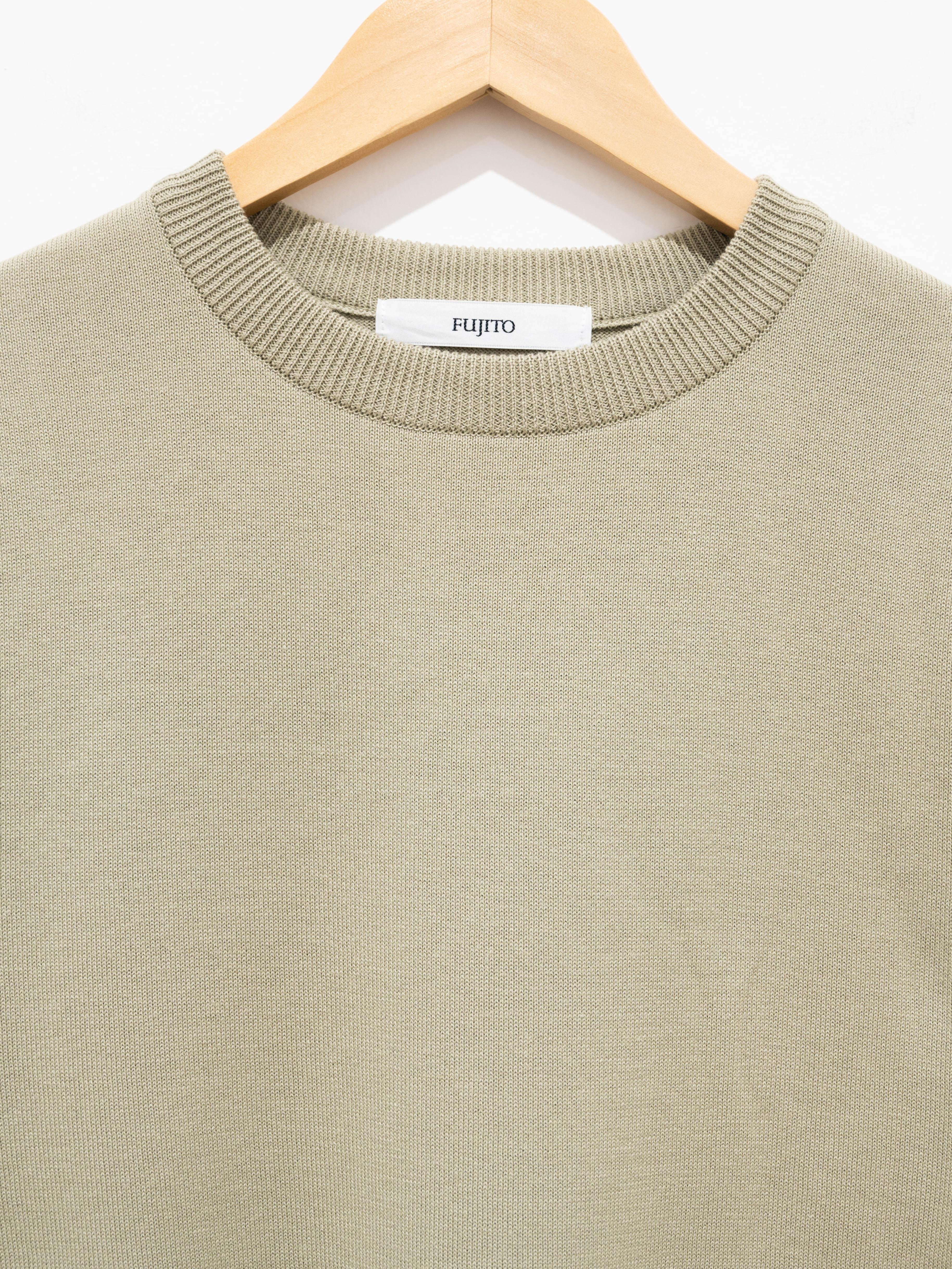 Namu Shop - Fujito C/N Knit T-Shirt - Wasabi Green
