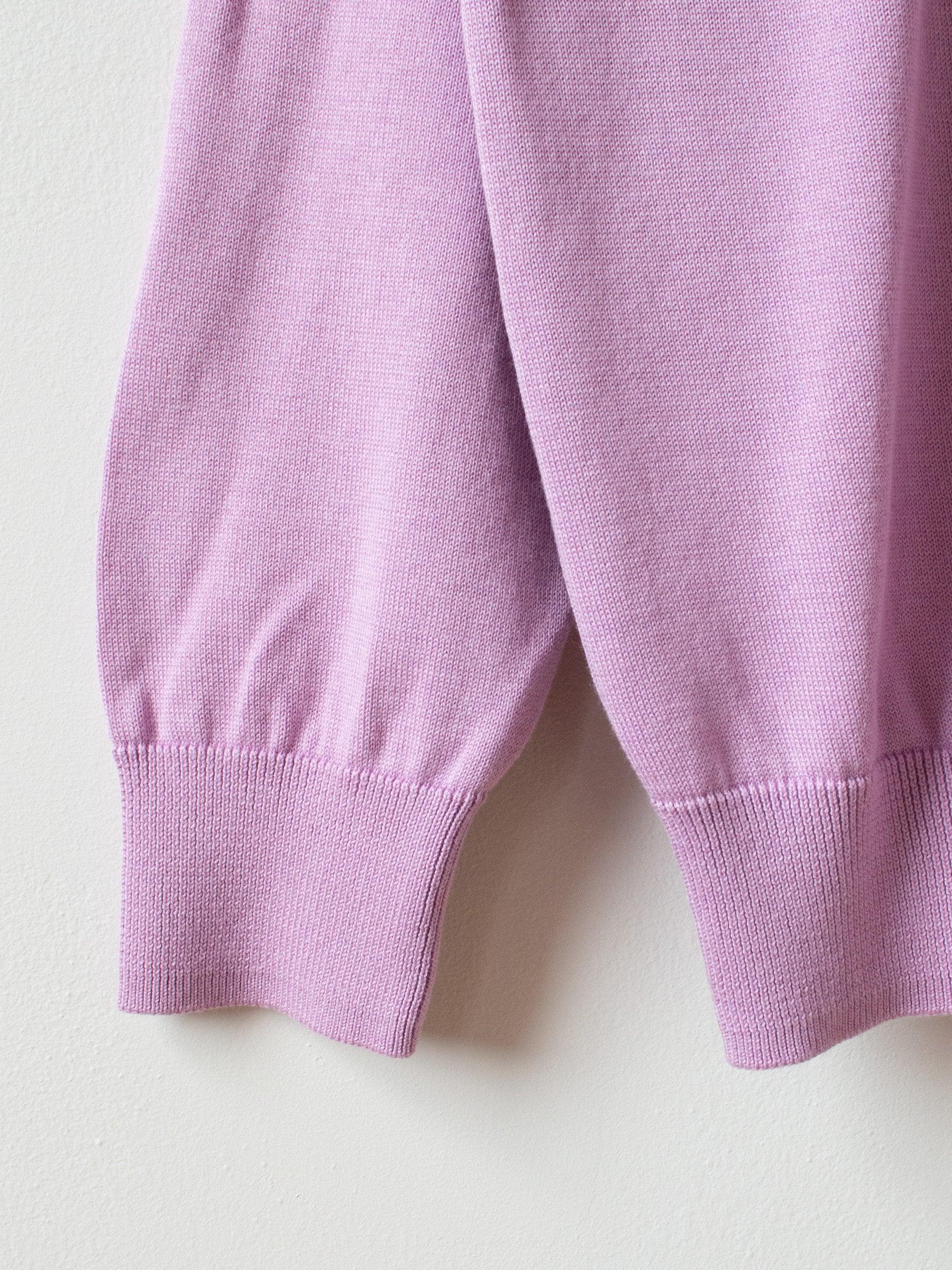 Namu Shop - Fujito Co Silk C/N Knit Sweater - Lavender