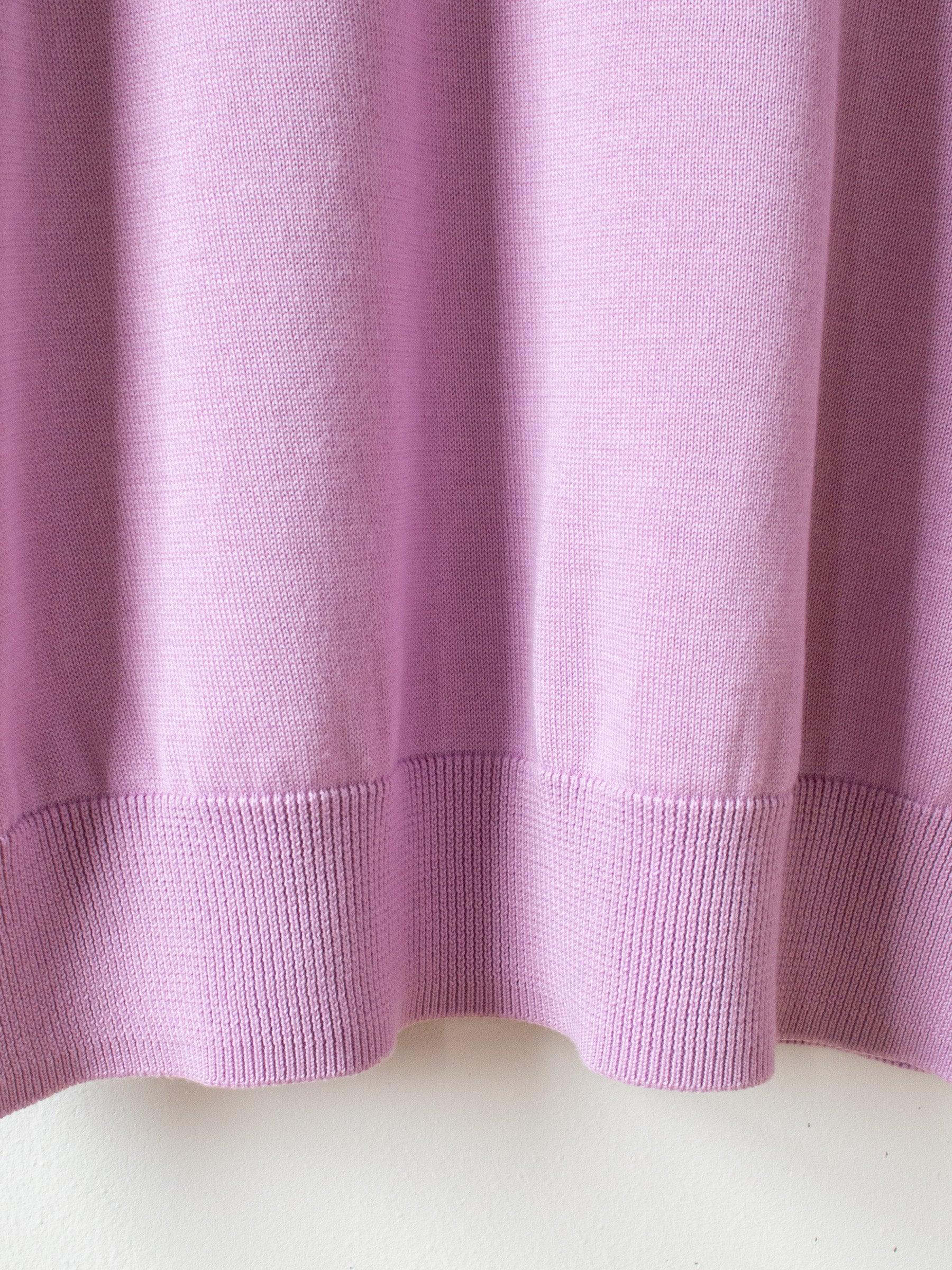 Namu Shop - Fujito Co Silk C/N Knit Sweater - Lavender
