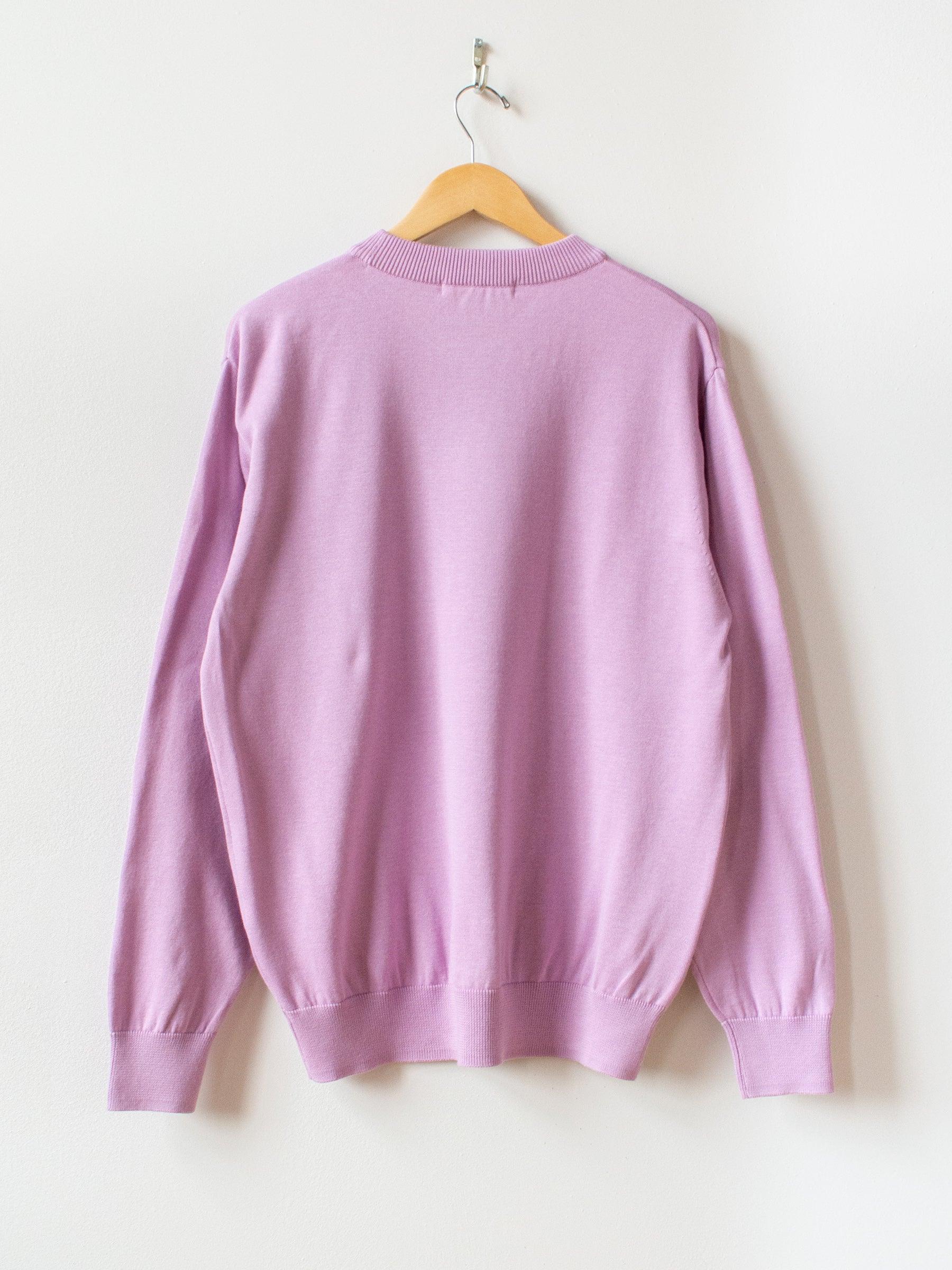 Namu Shop - Fujito Co Silk C/N Knit Sweater - Lavender
