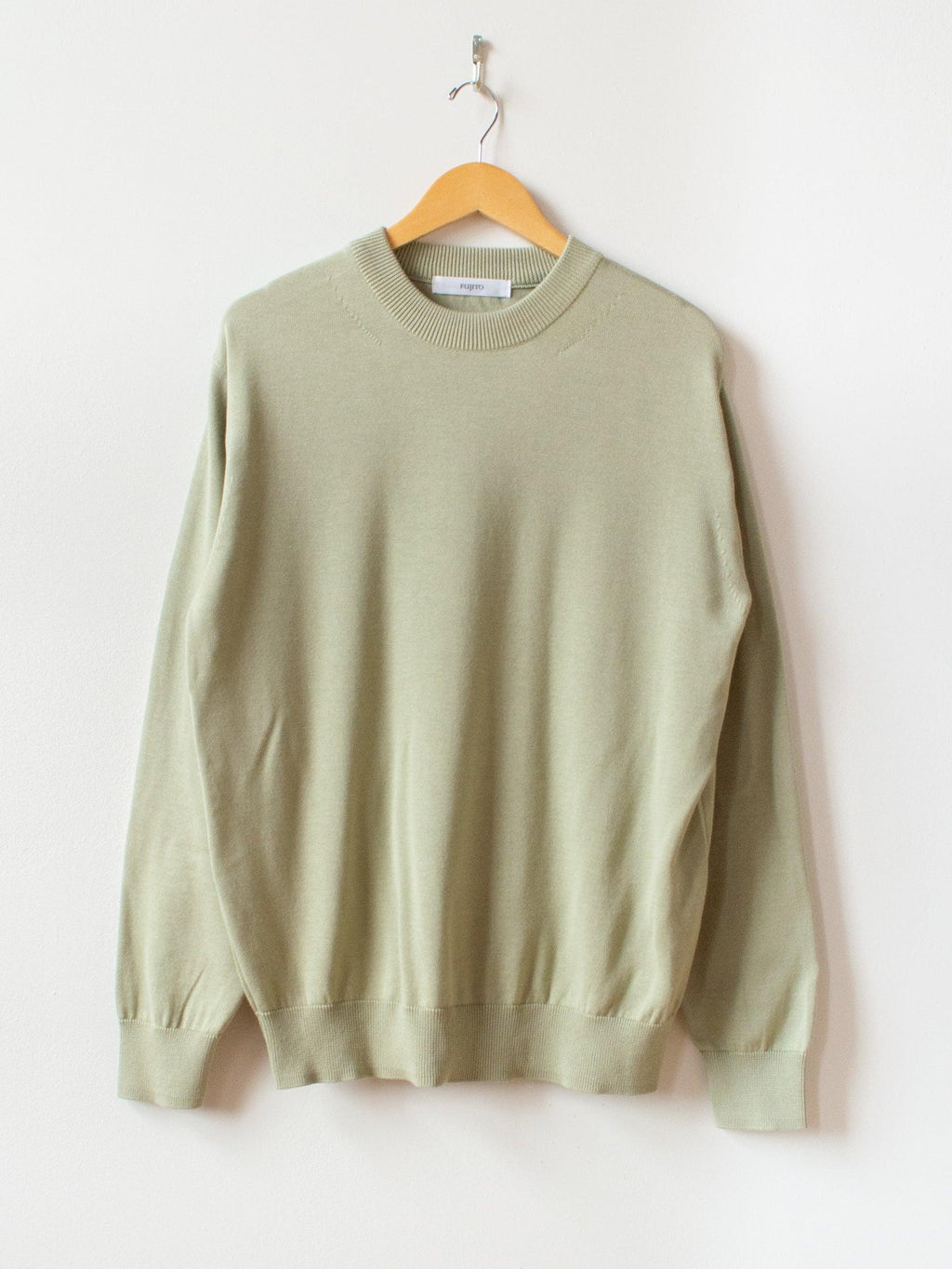 Namu Shop - Fujito Co Silk C/N Knit Sweater - Moss