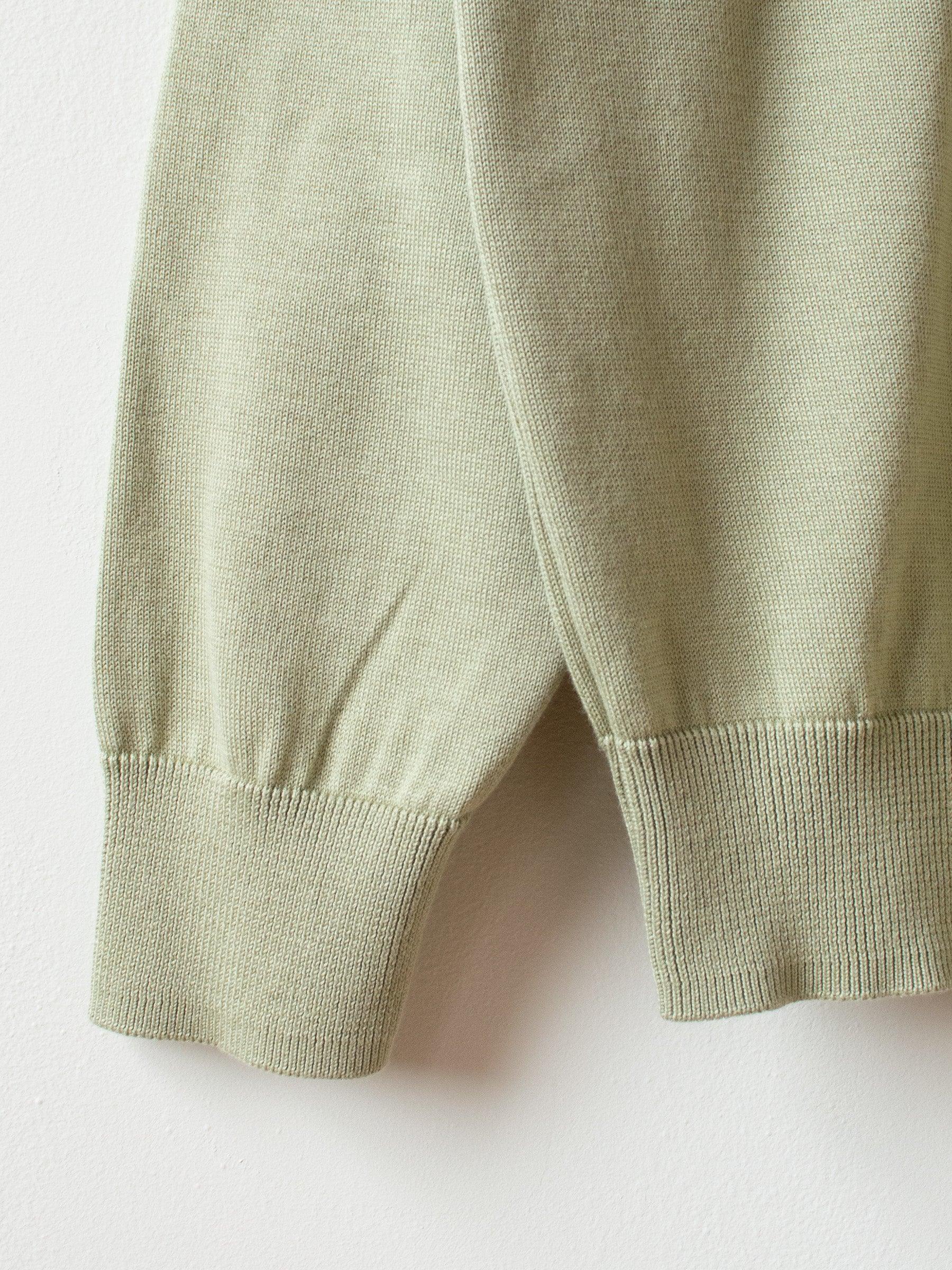 Namu Shop - Fujito Co Silk C/N Knit Sweater - Moss