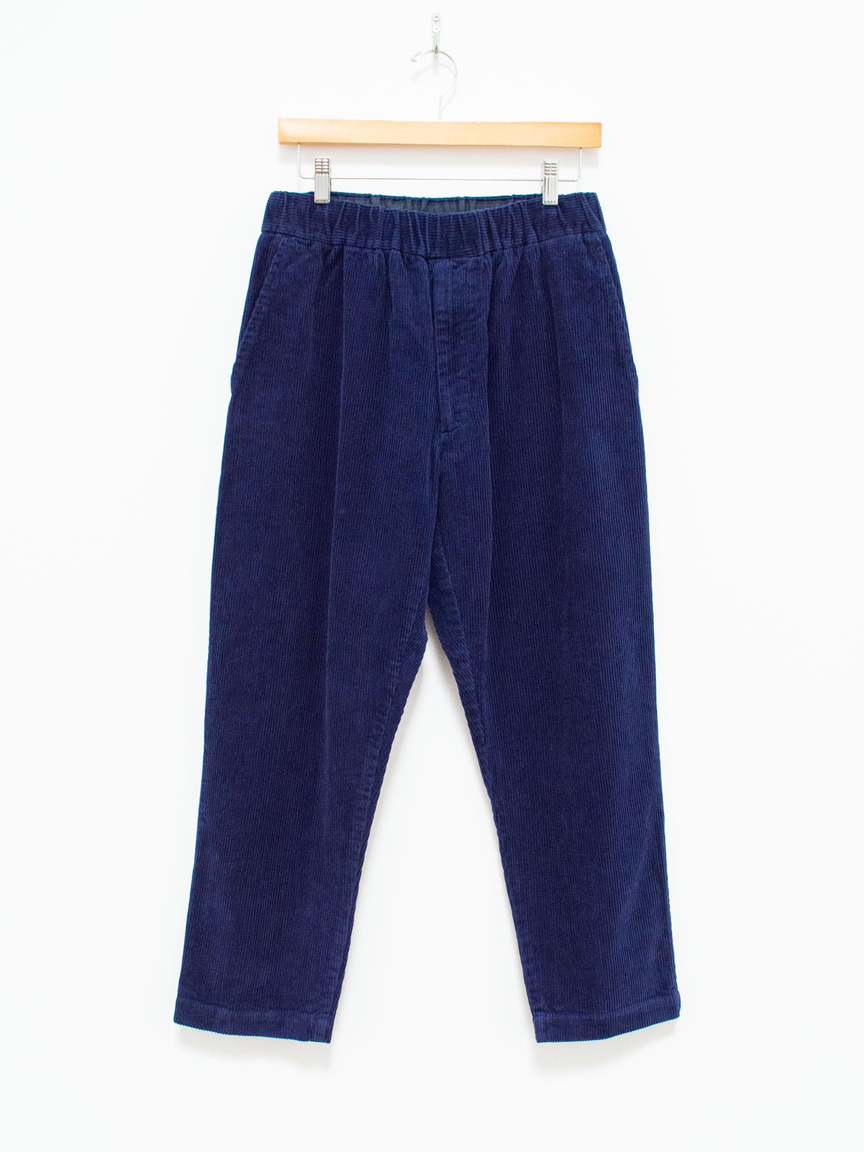 Namu Shop - Fujito Corduroy Easy Pants - Royal Navy