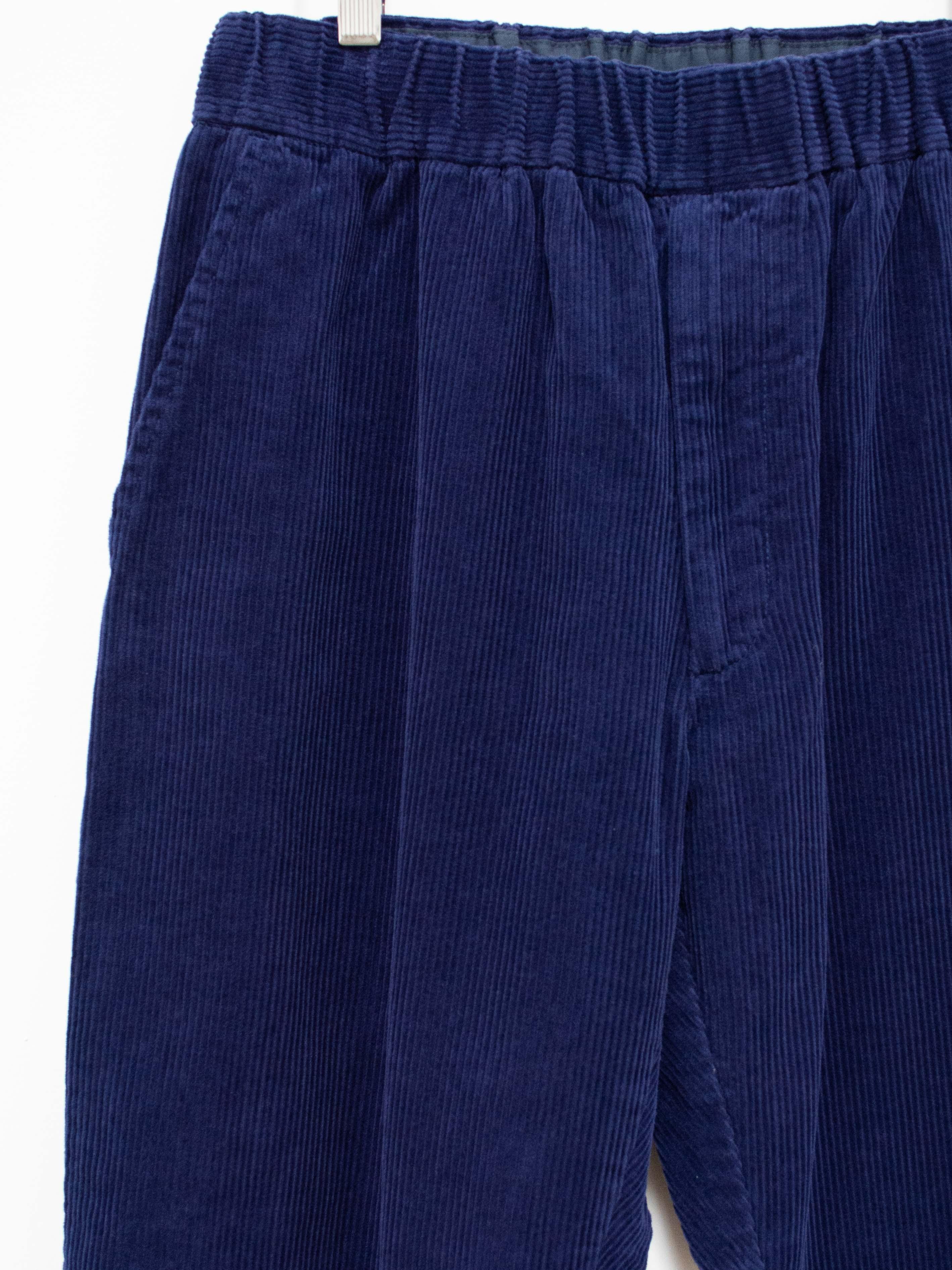 Namu Shop - Fujito Corduroy Easy Pants - Royal Navy