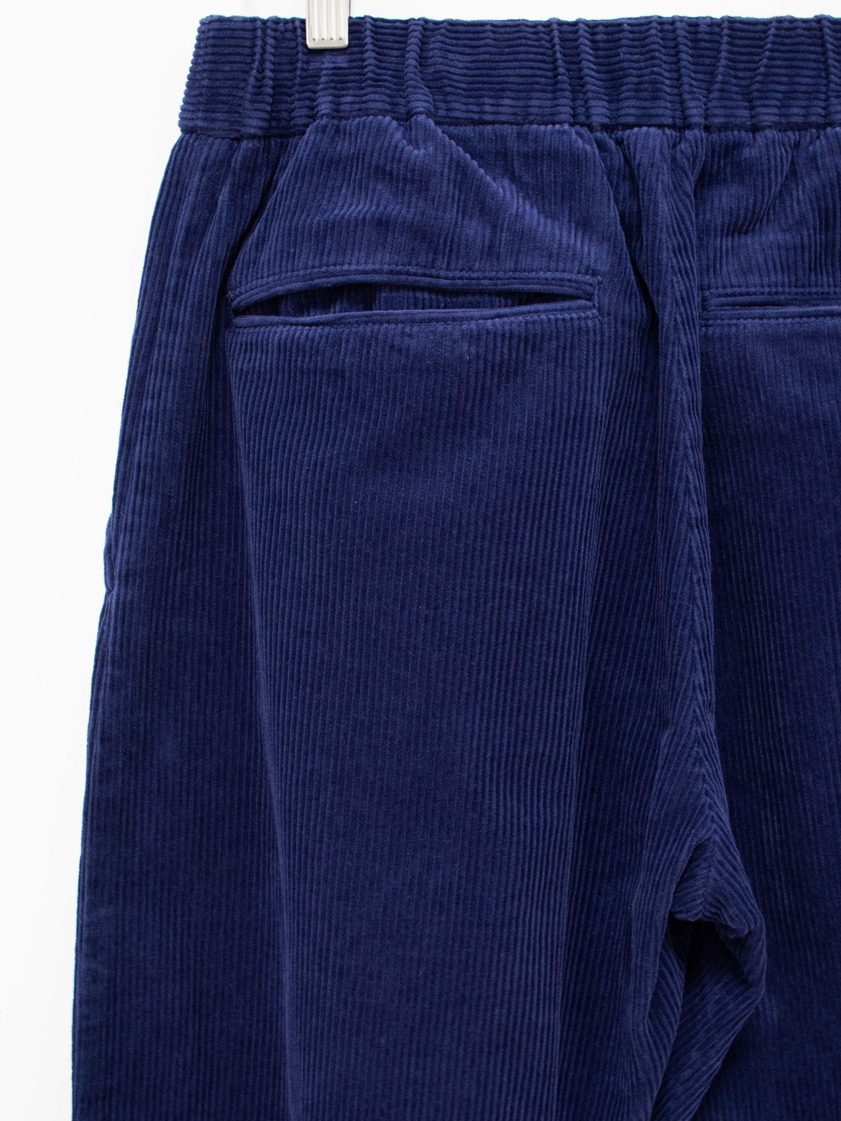 Namu Shop - Fujito Corduroy Easy Pants - Royal Navy