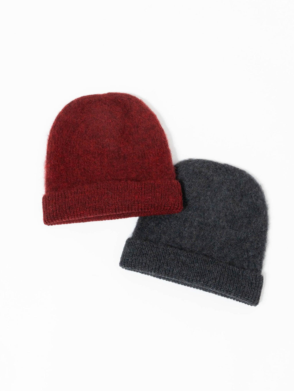 Namu Shop - Fujito Knit Cap - Charcoal, Wine Red