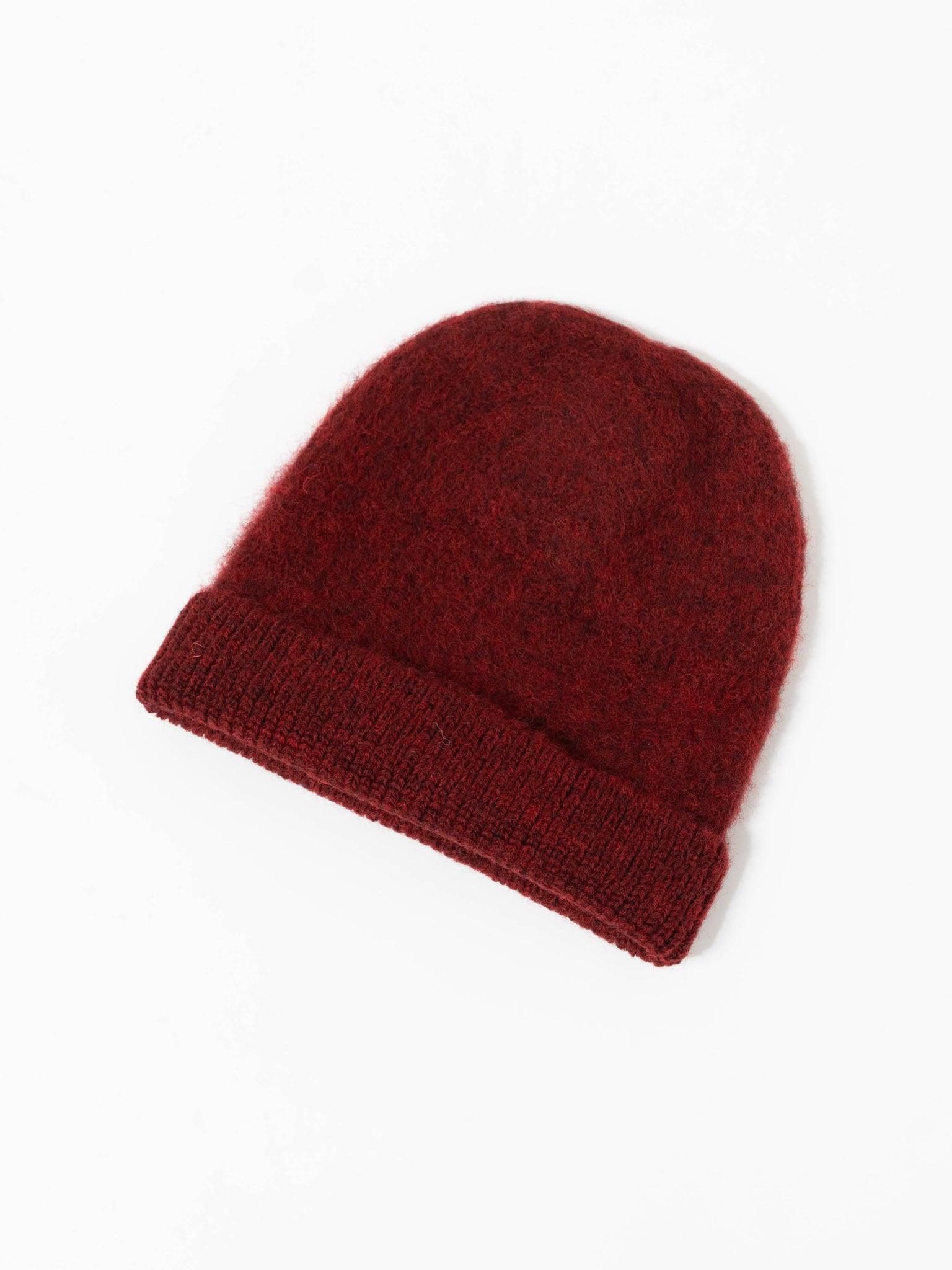 Namu Shop - Fujito Knit Cap - Charcoal, Wine Red