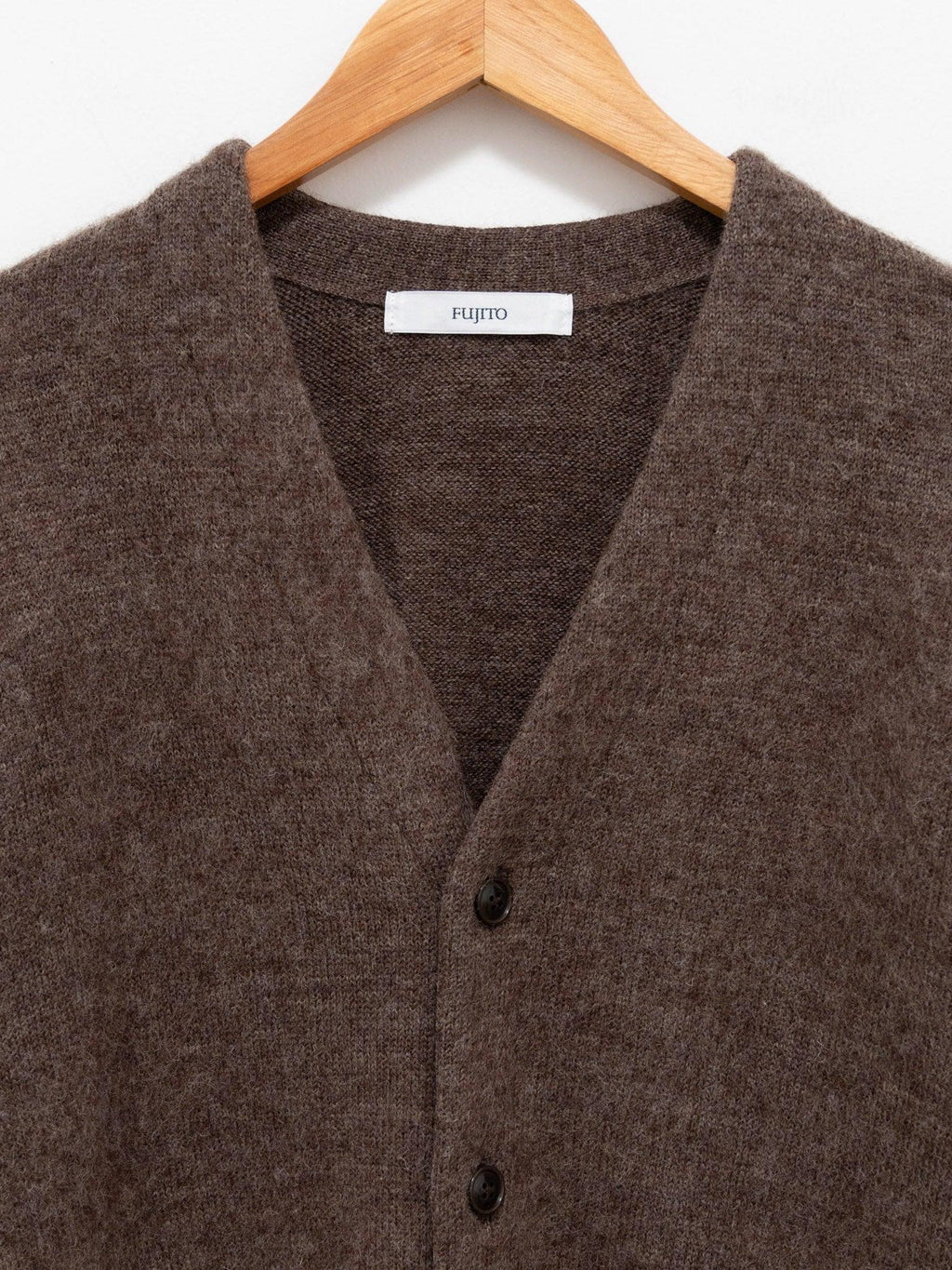 Namu Shop - Fujito Knit Cardigan - Brown