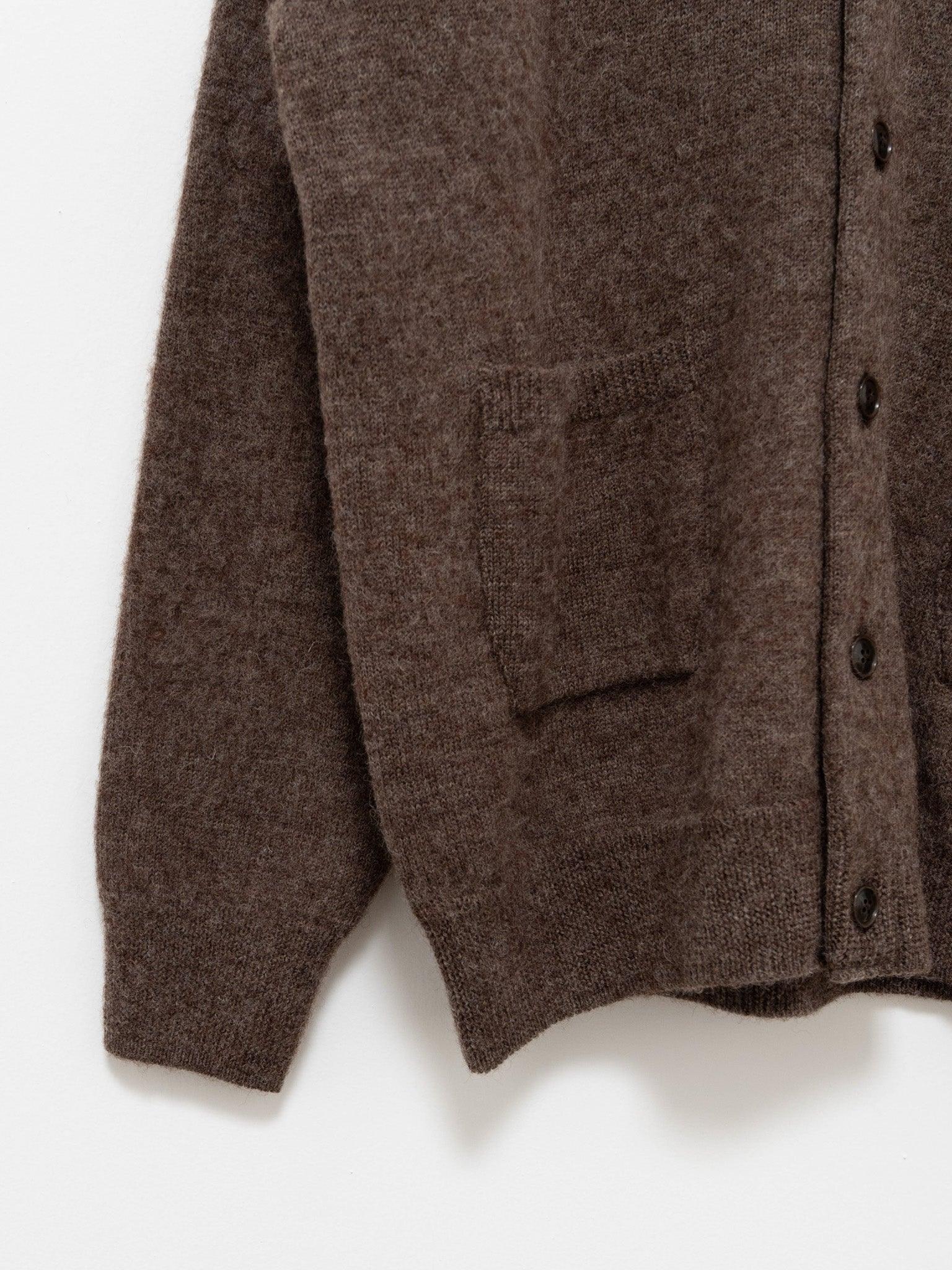 Namu Shop - Fujito Knit Cardigan - Brown