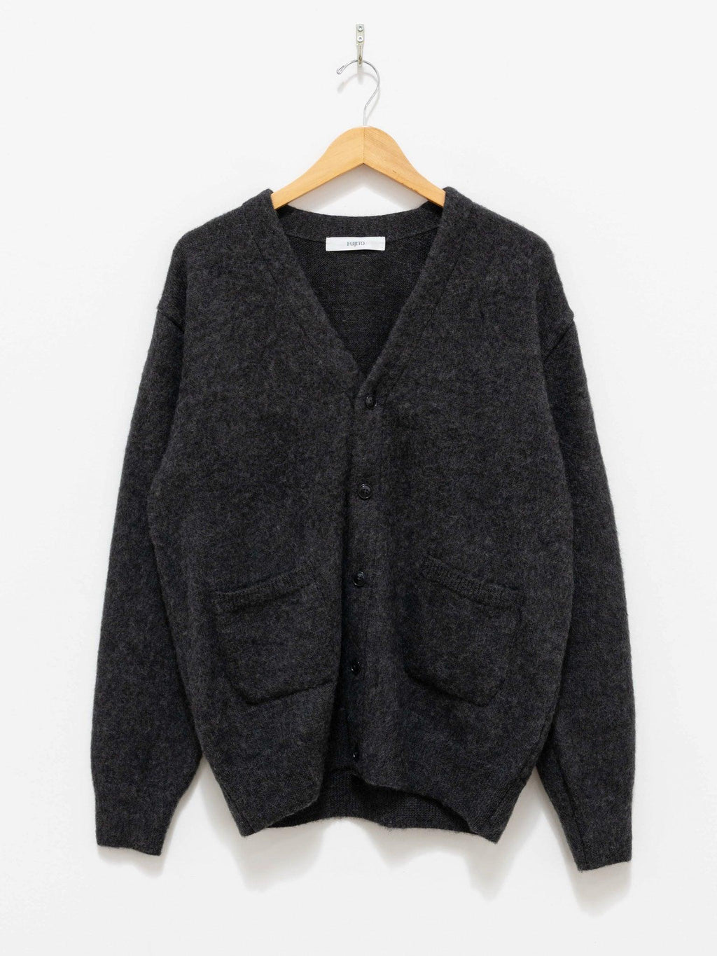 Namu Shop - Fujito Knit Cardigan - Charcoal