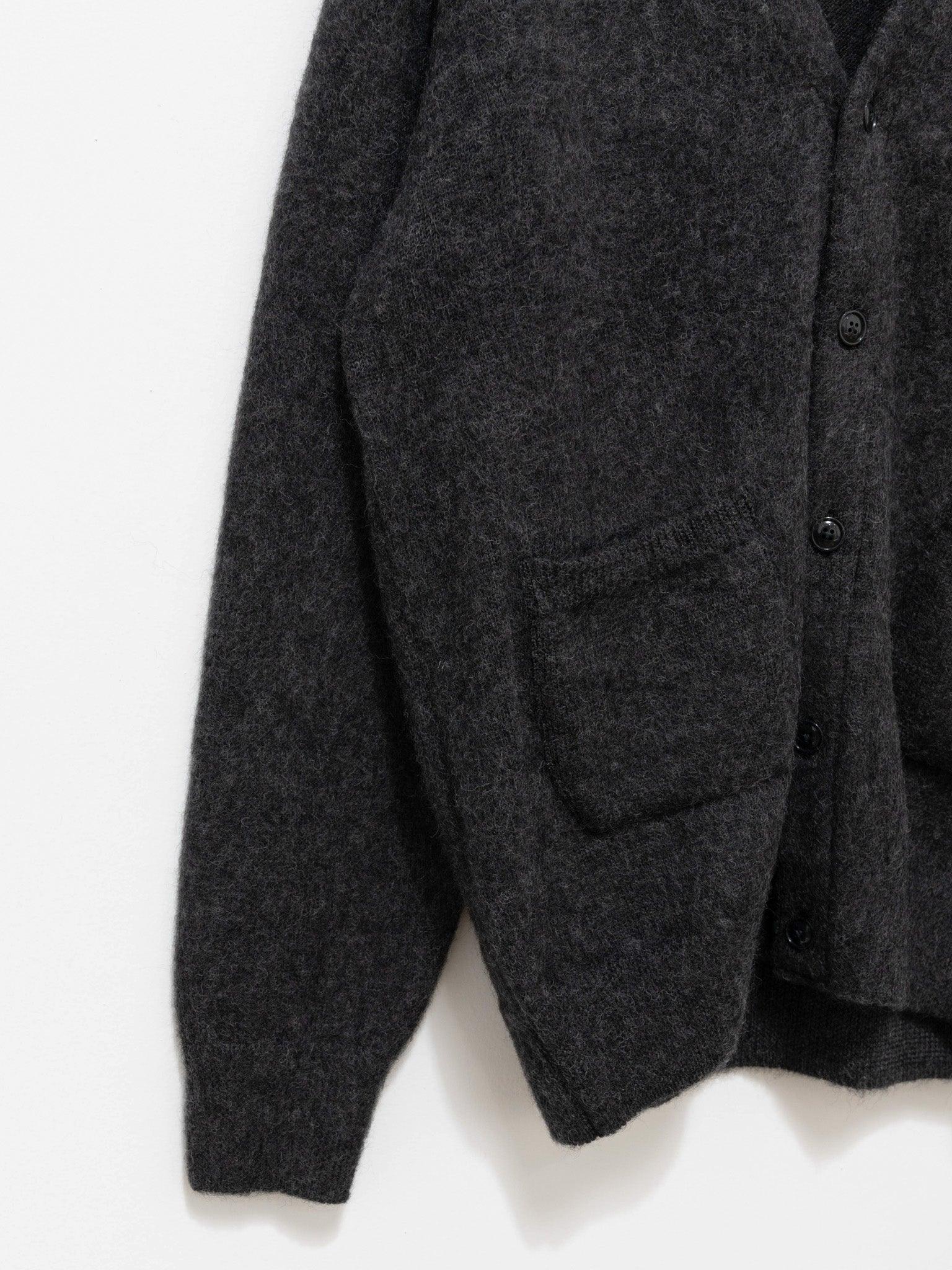 Namu Shop - Fujito Knit Cardigan - Charcoal