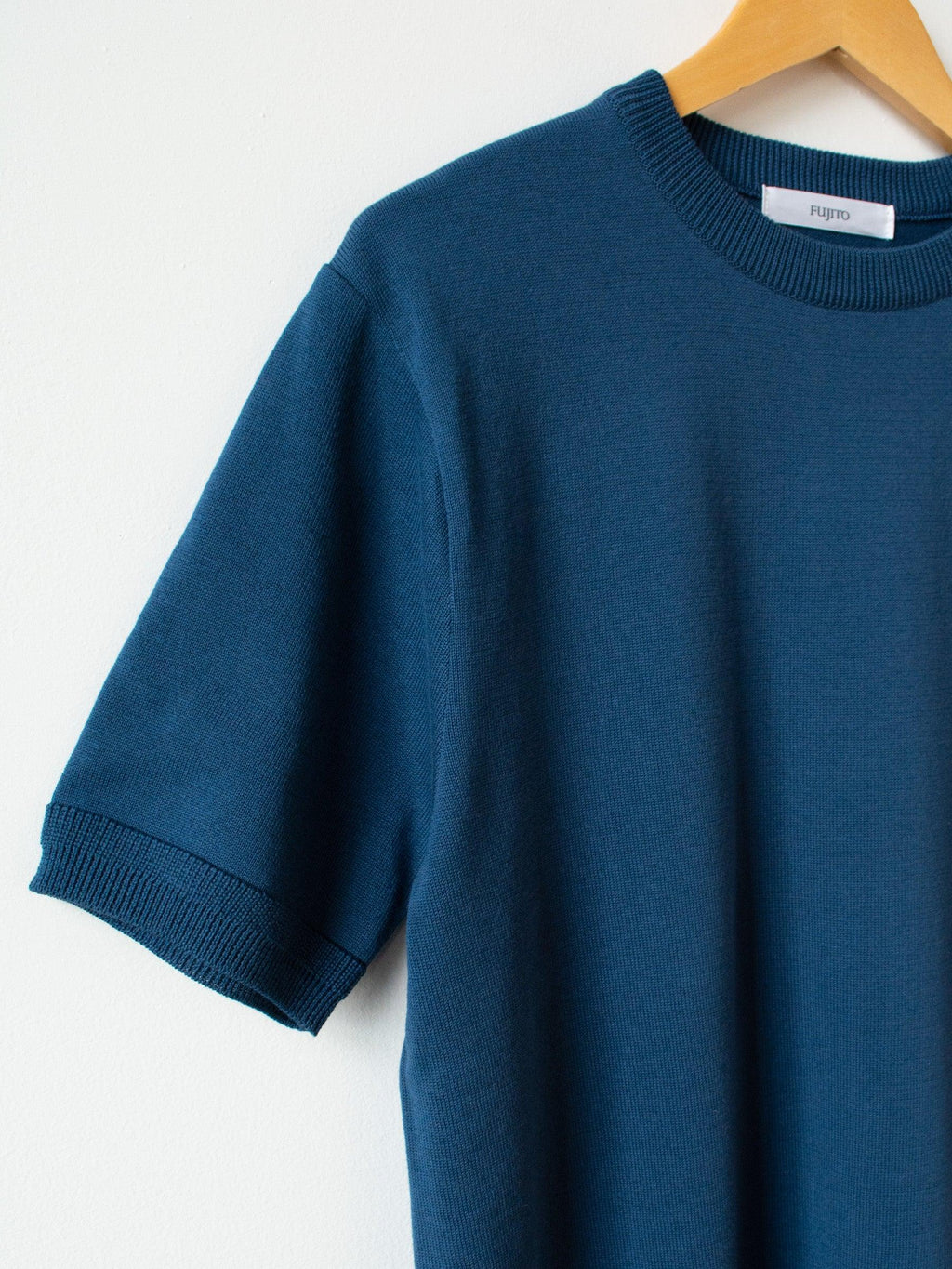 Namu Shop - Fujito Knit T-Shirt - Blue