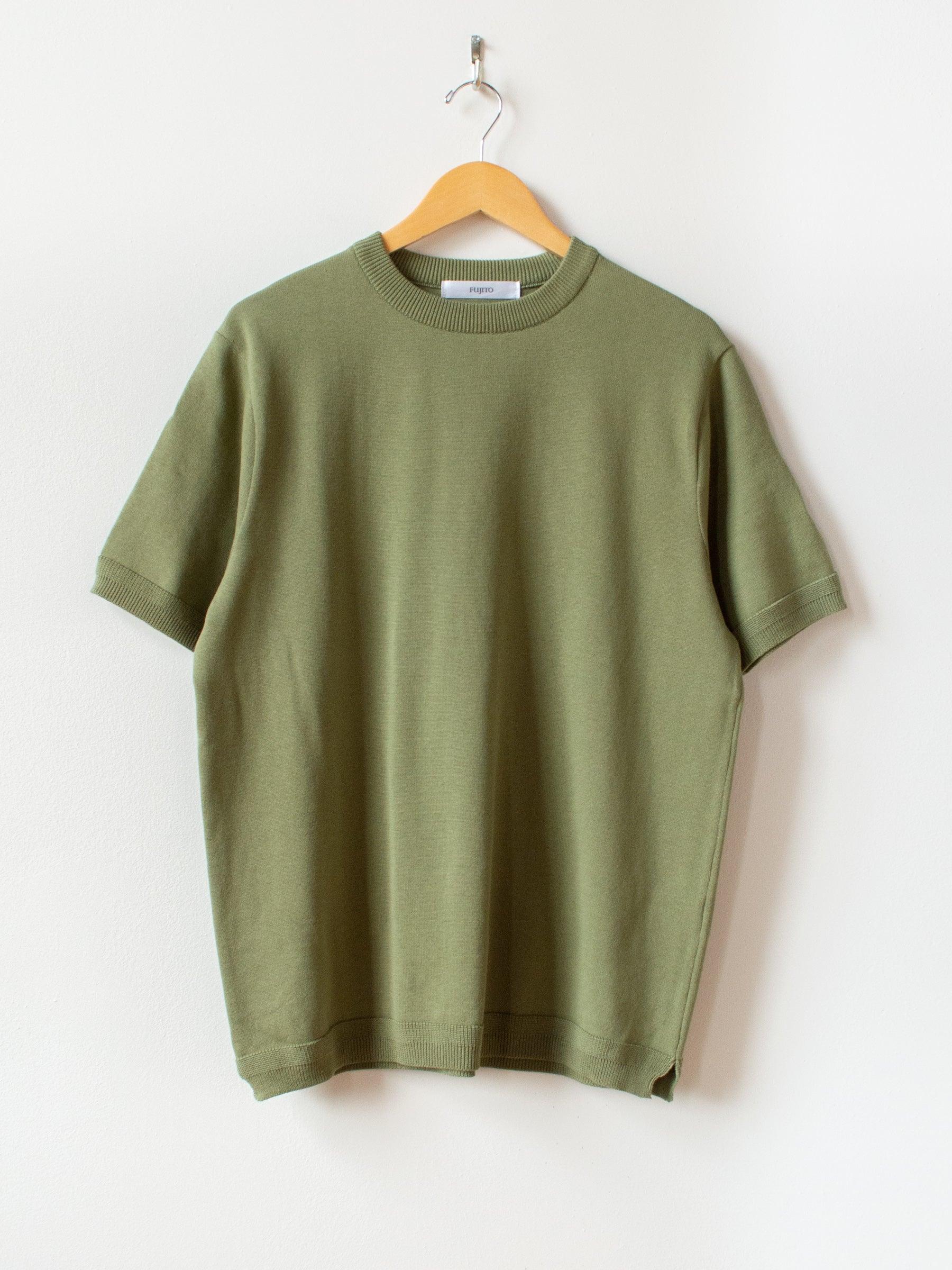 Namu Shop - Fujito Knit T-Shirt - Evergreen