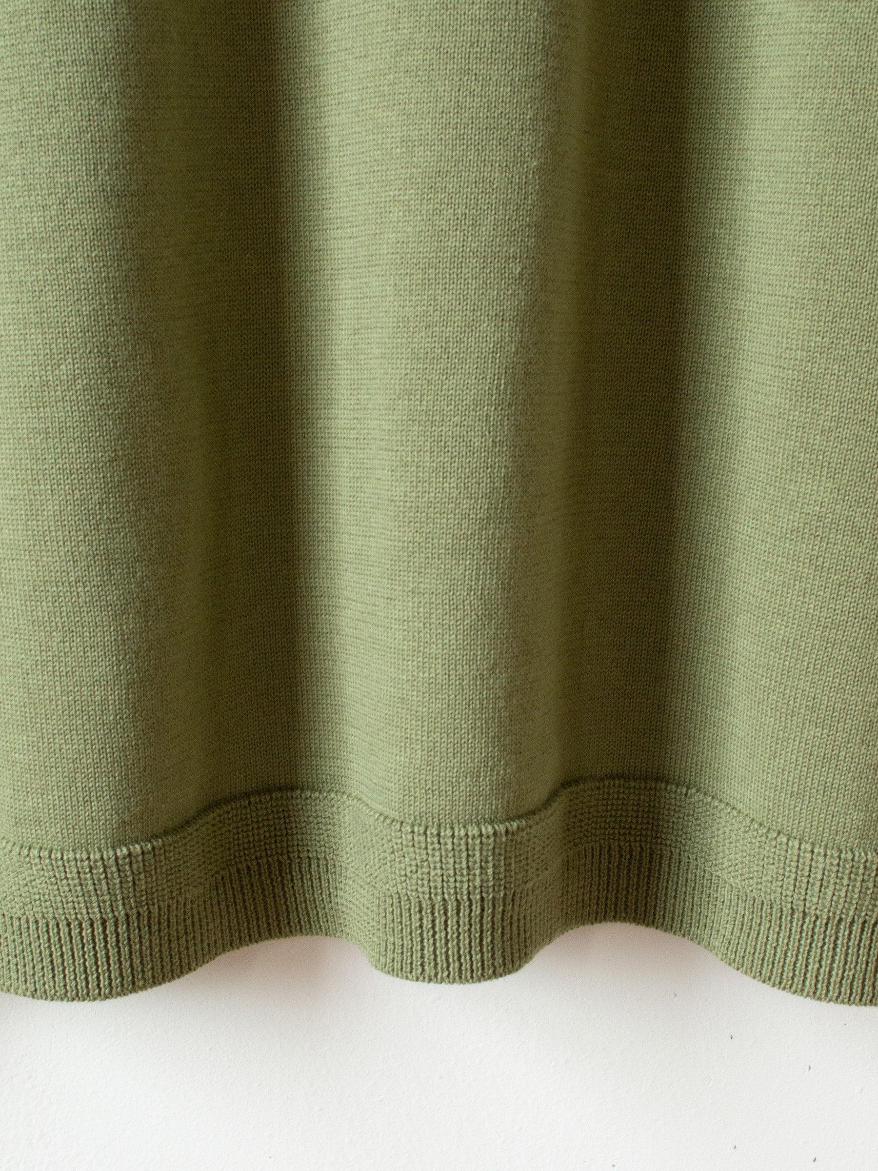 Namu Shop - Fujito Knit T-Shirt - Evergreen