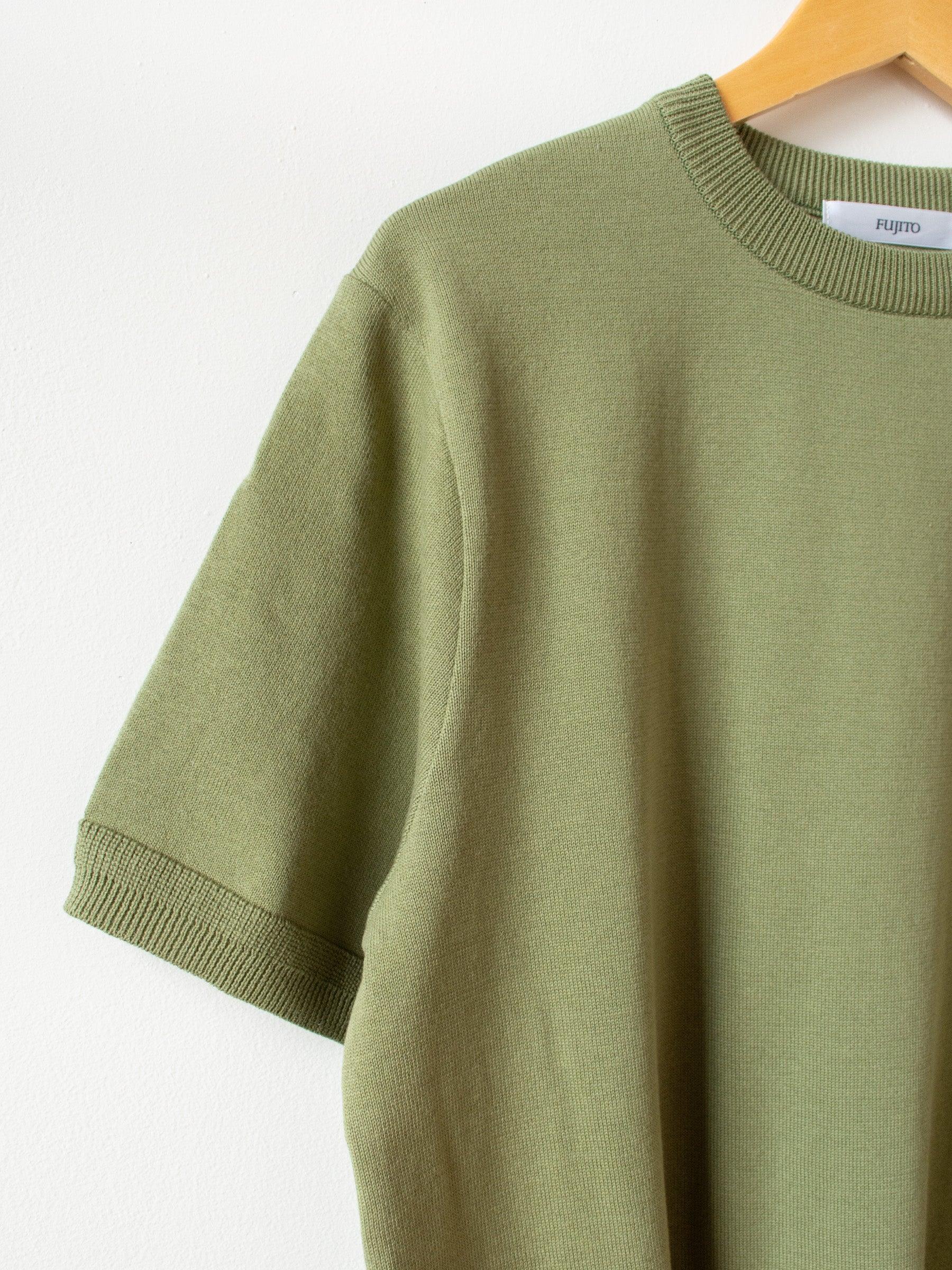 Namu Shop - Fujito Knit T-Shirt - Evergreen