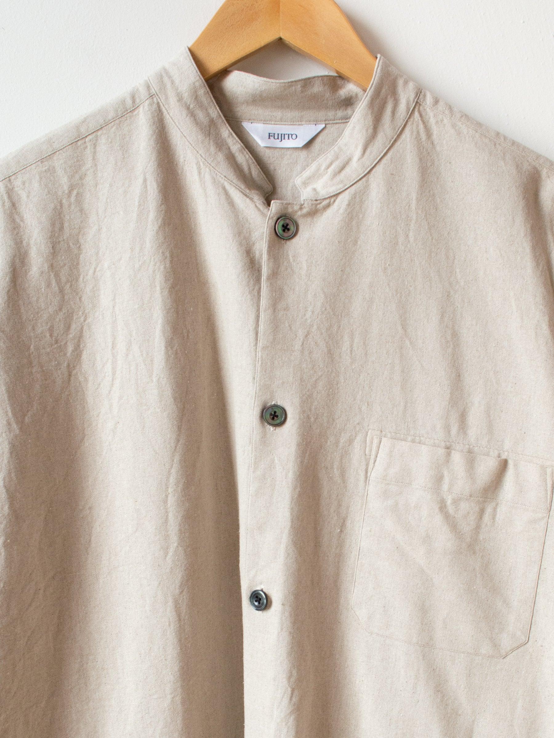Namu Shop - Fujito Li / Co Canvas Shirt Coat - Natural