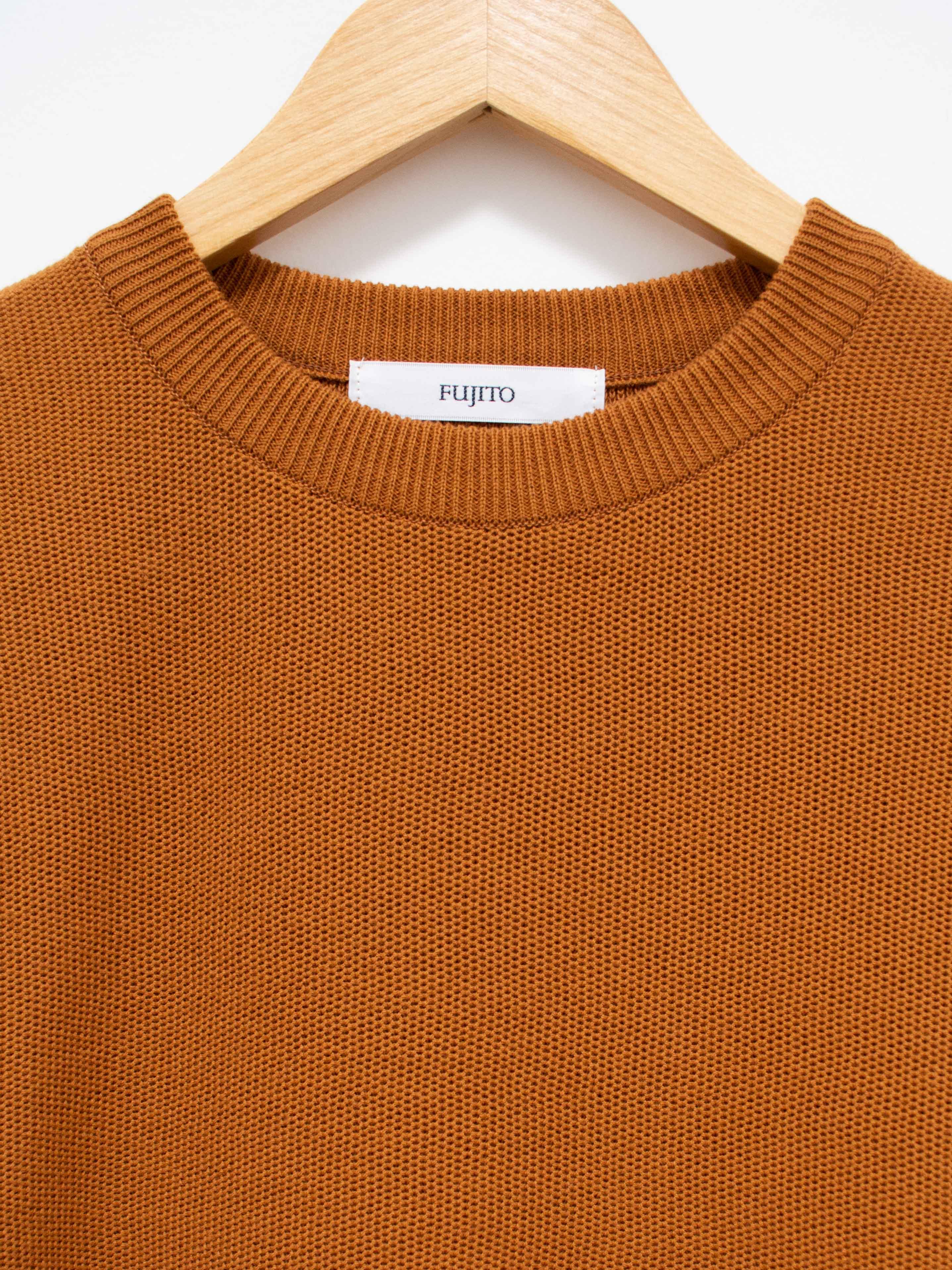 Namu Shop - Fujito L/S Knit T-Shirt - Brown Gold