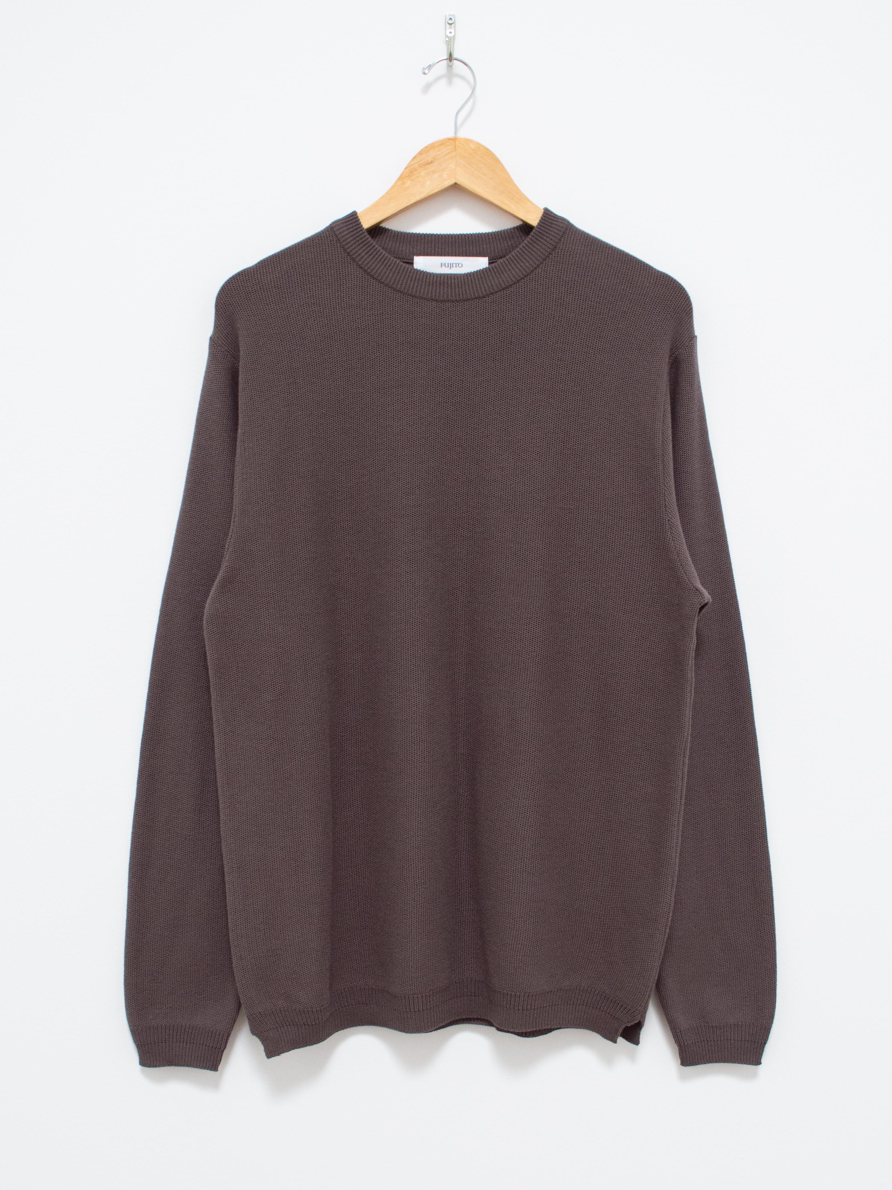 Namu Shop - Fujito L/S Knit T-Shirt - Charcoal