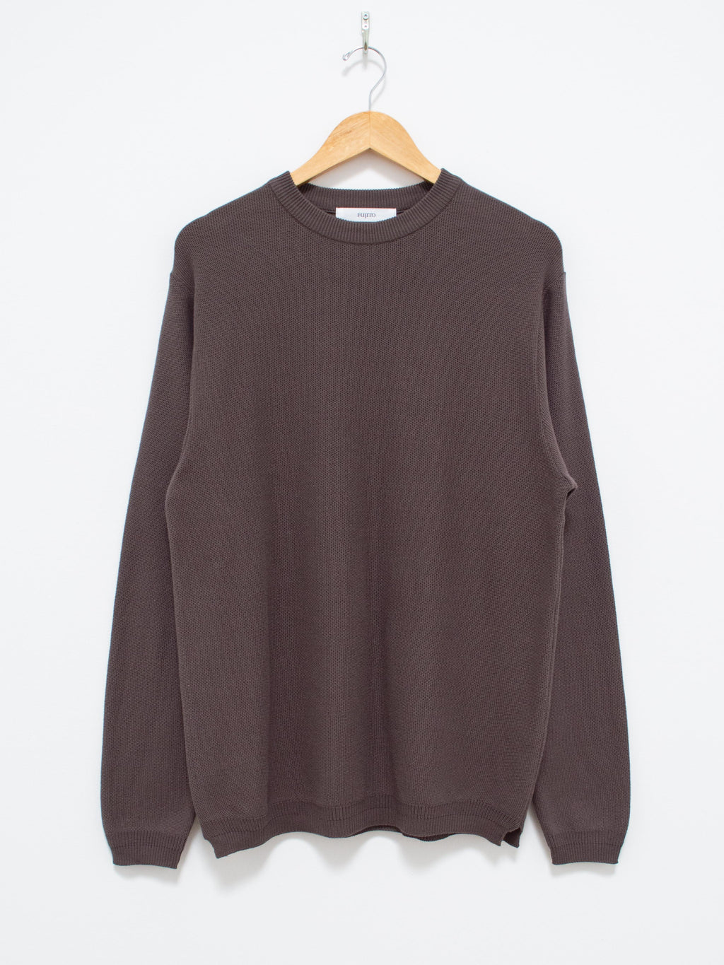 Namu Shop - Fujito L/S Knit T-Shirt - Charcoal