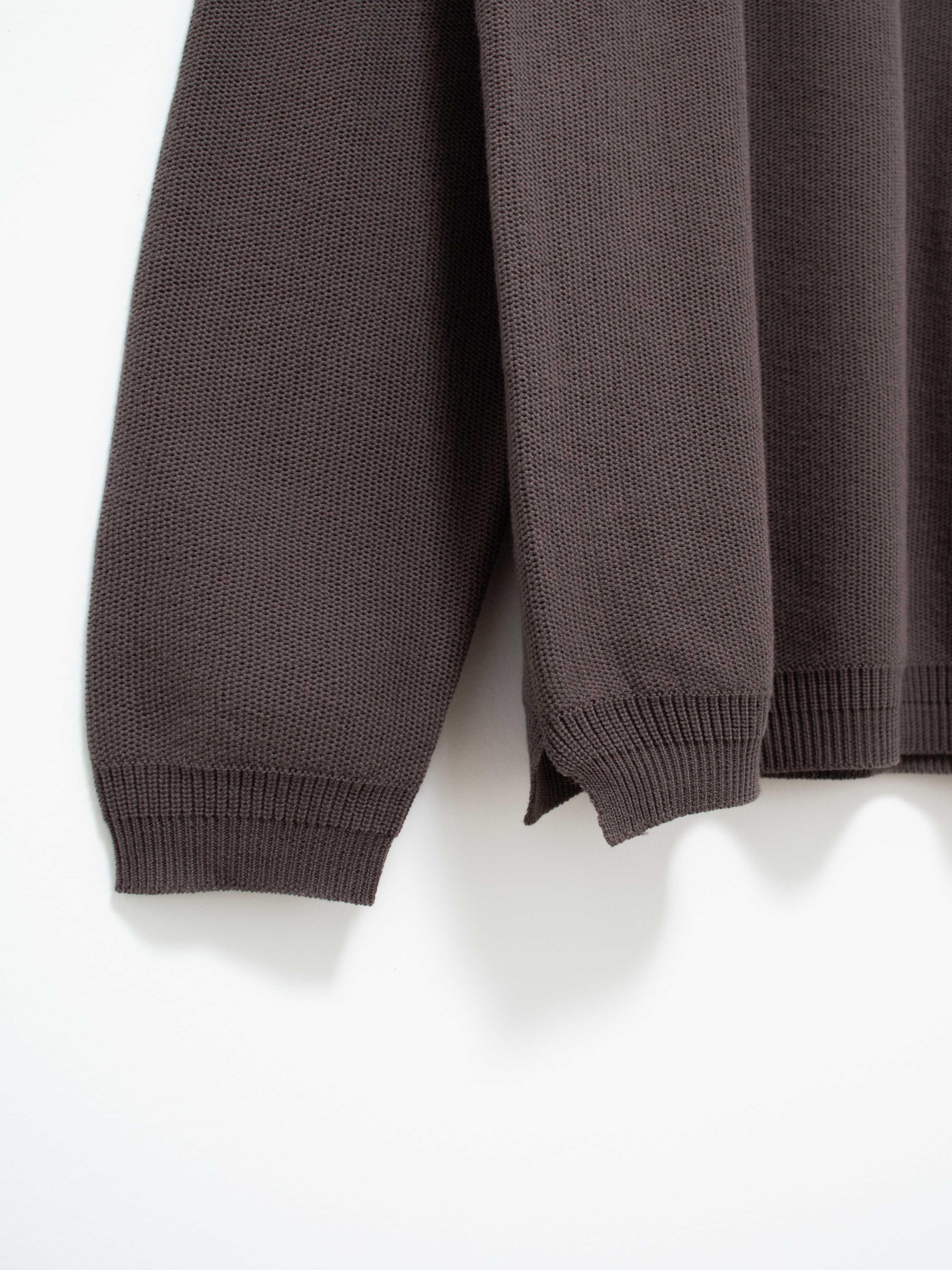Namu Shop - Fujito L/S Knit T-Shirt - Charcoal