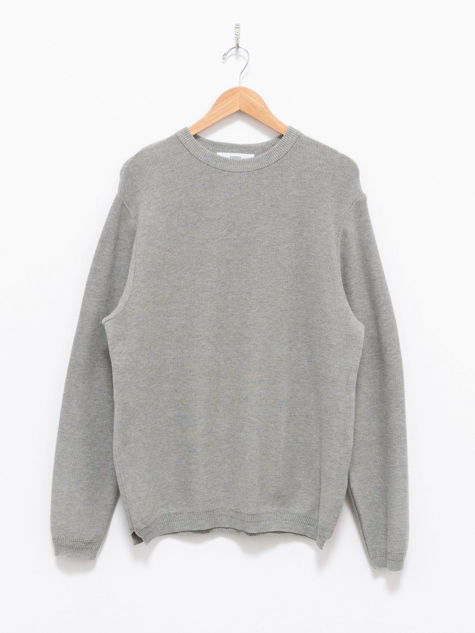 Namu Shop - Fujito L/S Knit T-Shirt - Light Gray