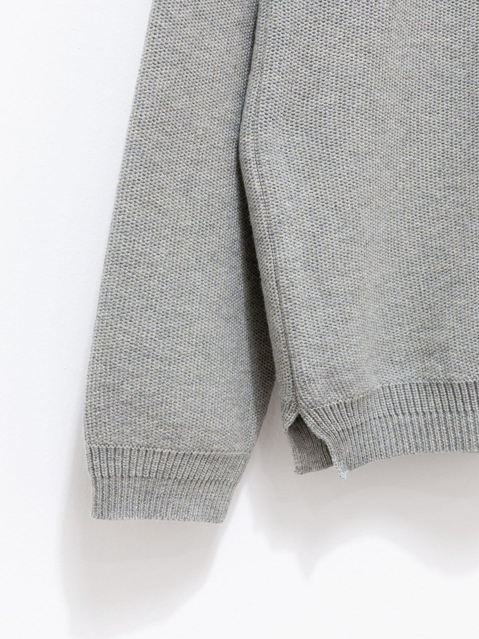 Namu Shop - Fujito L/S Knit T-Shirt - Light Gray