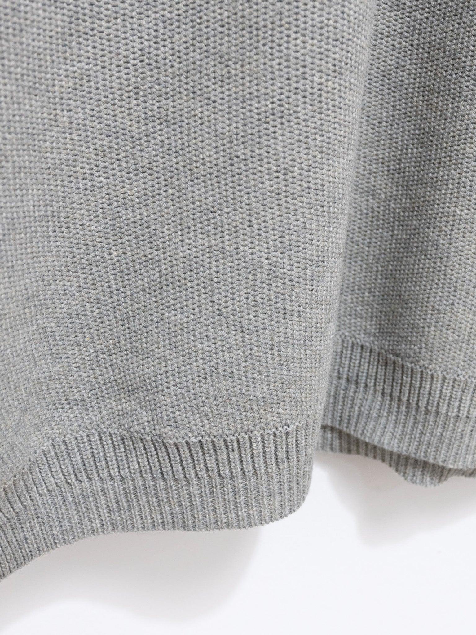 Namu Shop - Fujito L/S Knit T-Shirt - Light Gray