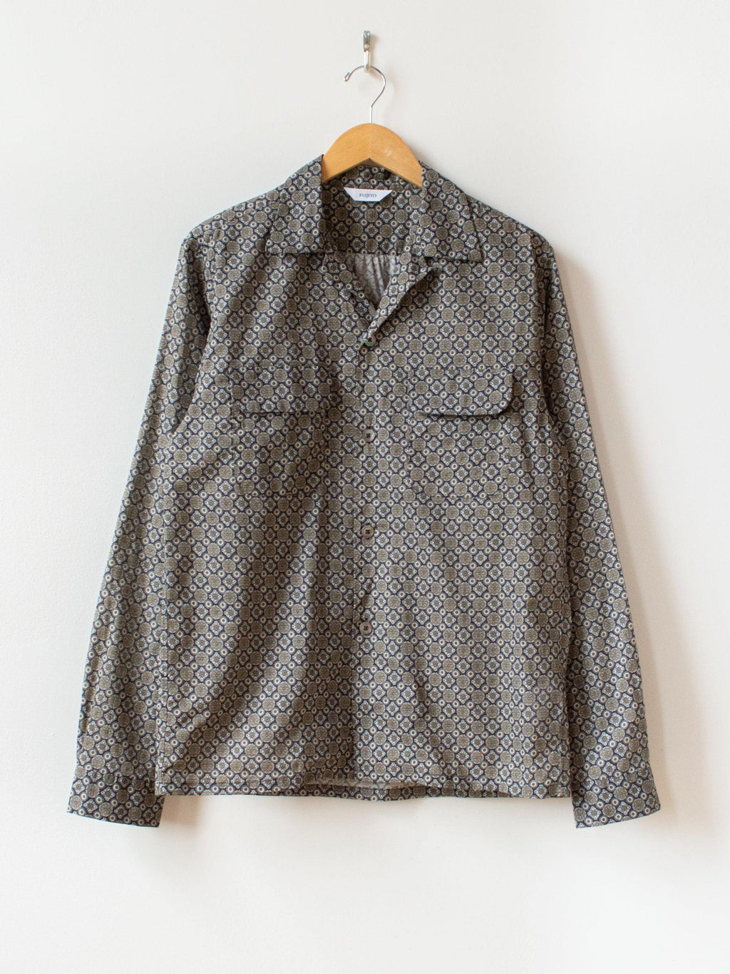 Namu Shop - Fujito Open Collar shirt - Charcoal