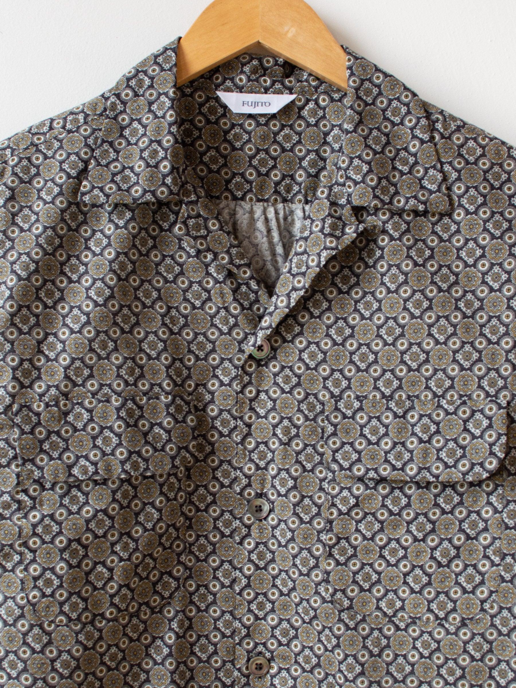 Namu Shop - Fujito Open Collar shirt - Charcoal