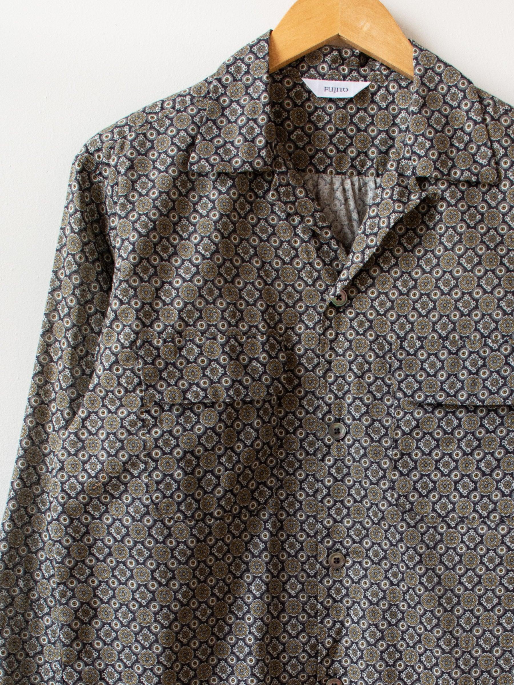 Namu Shop - Fujito Open Collar shirt - Charcoal