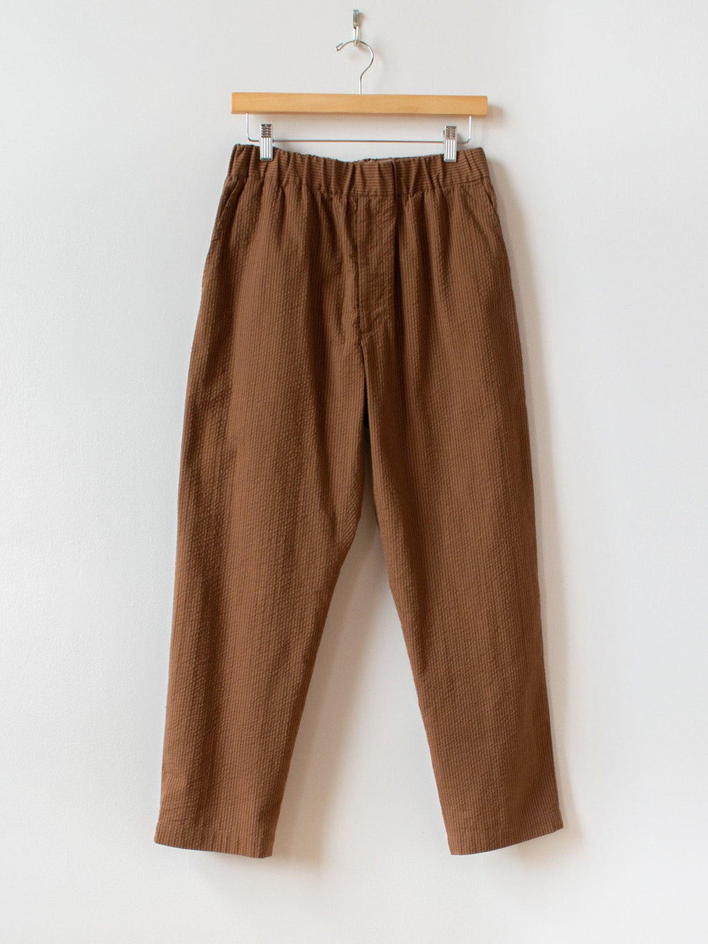 Namu Shop - Fujito Seersucker Easy Pants - Brown