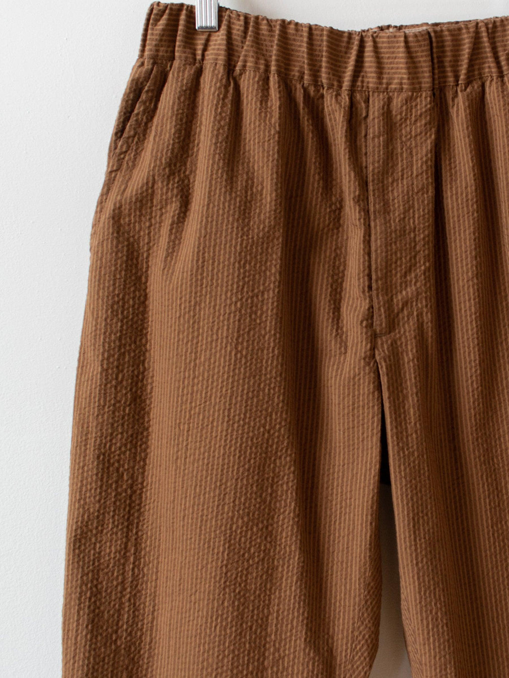 Namu Shop - Fujito Seersucker Easy Pants - Brown