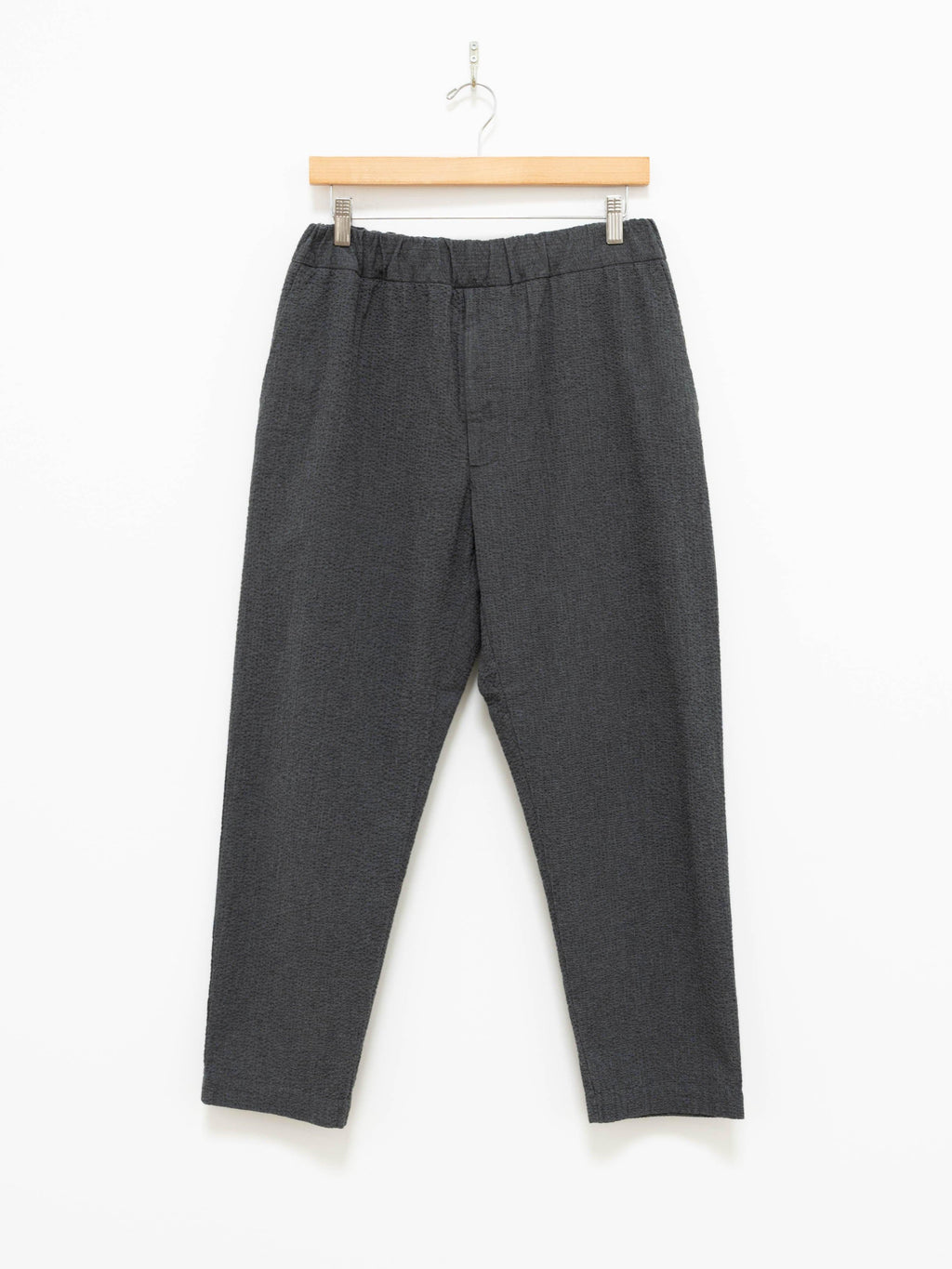 Namu Shop - Fujito Seersucker Easy Pants - Charcoal