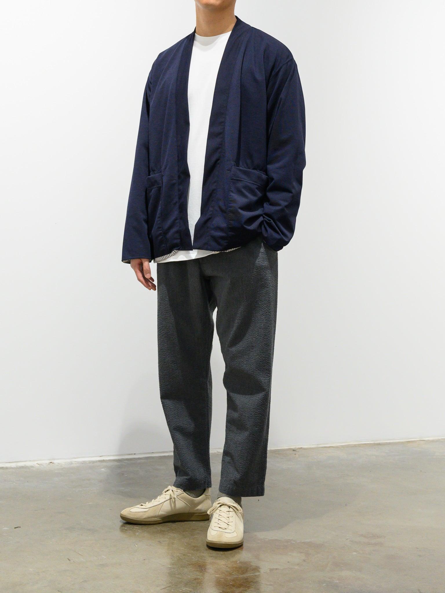 Namu Shop - Fujito Seersucker Easy Pants - Charcoal