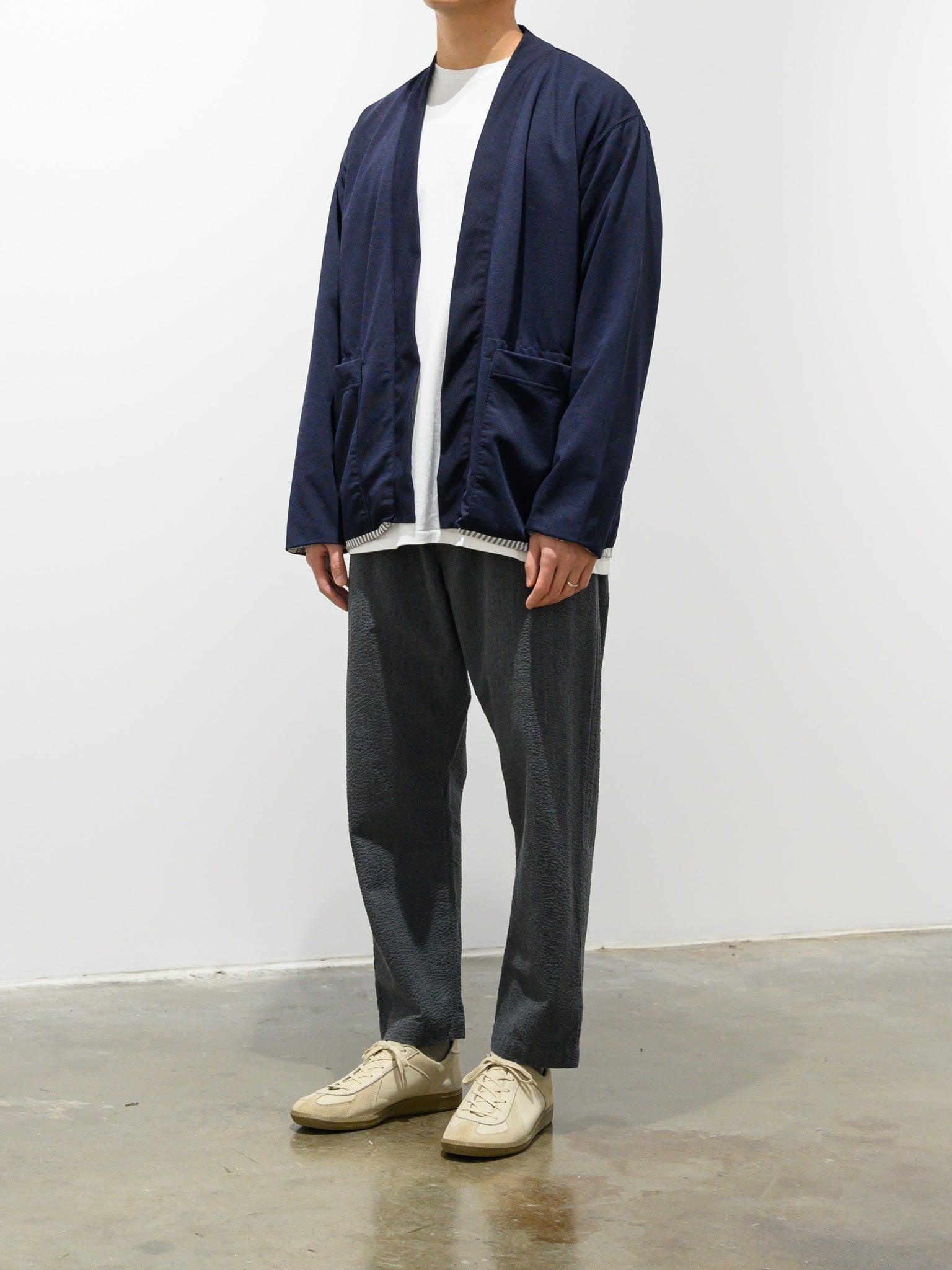 Namu Shop - Fujito Seersucker Easy Pants - Charcoal