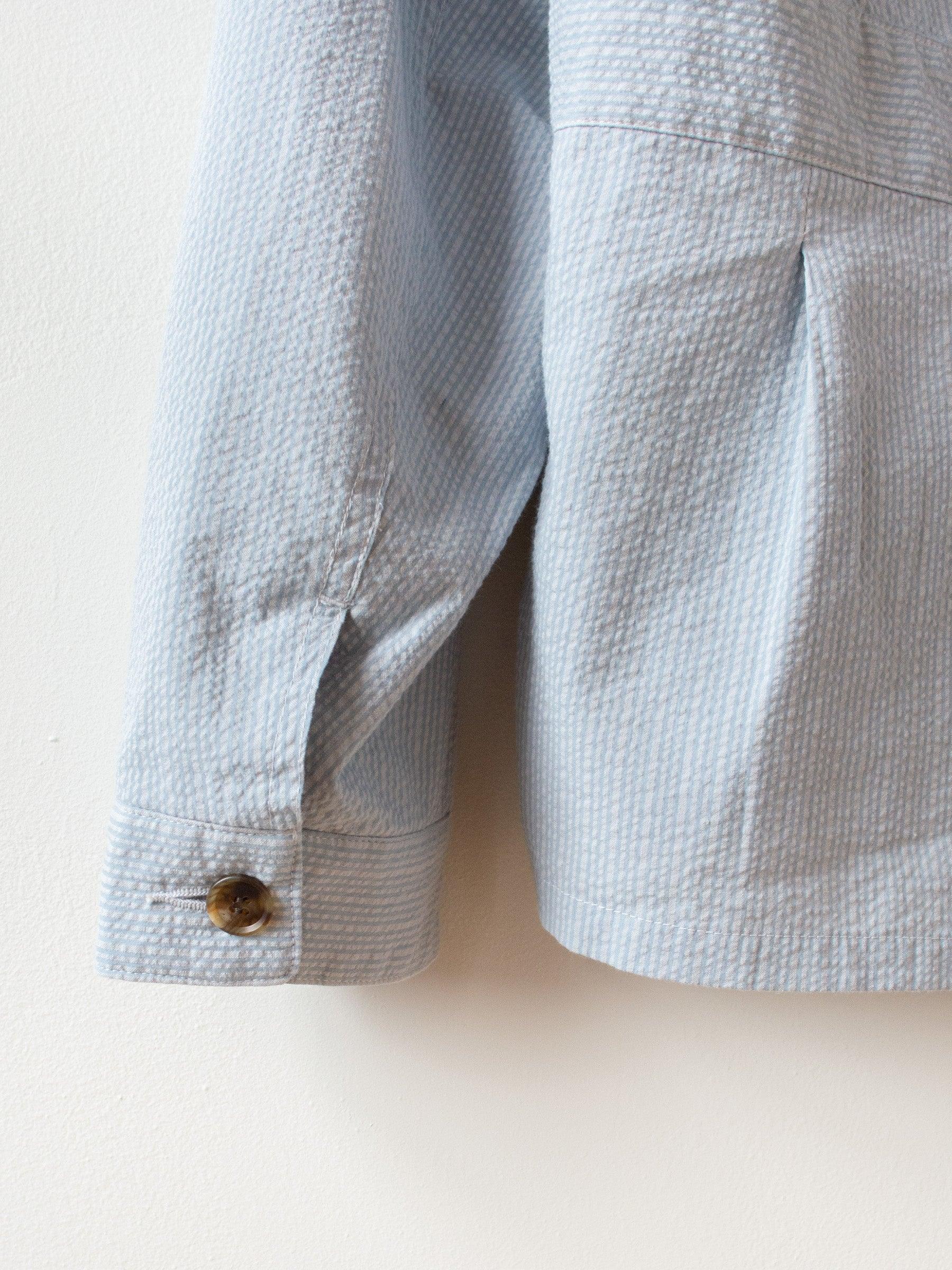Namu Shop - Fujito Seersucker Work Jacket - Sax