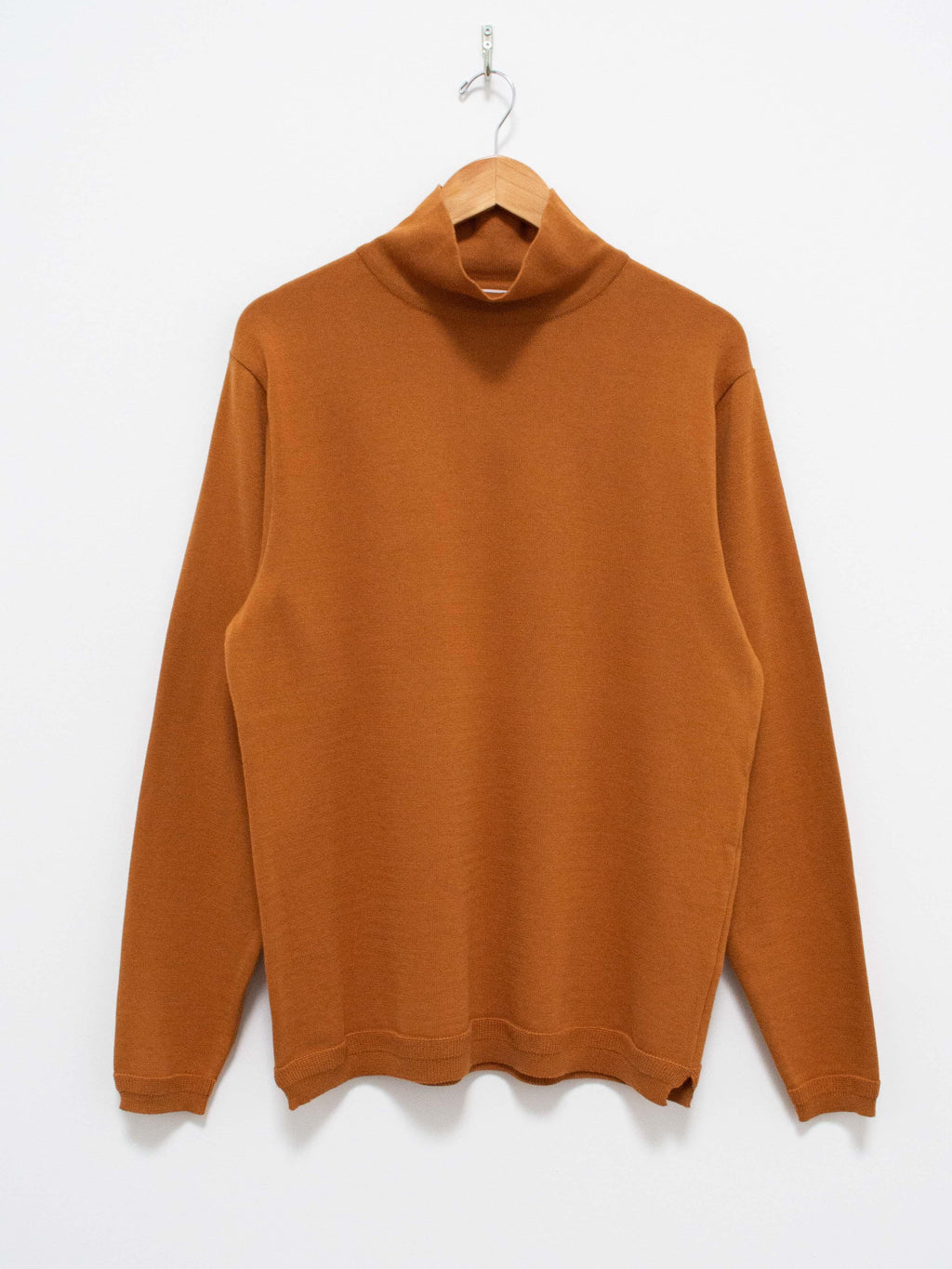 Namu Shop - Fujito Turtleneck Knit Shirt - Brown Gold