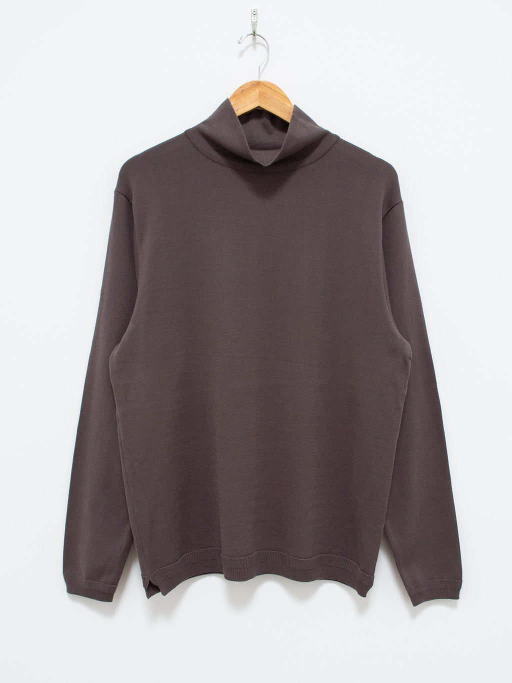 Namu Shop - Fujito Turtleneck Knit Shirt - Charcoal