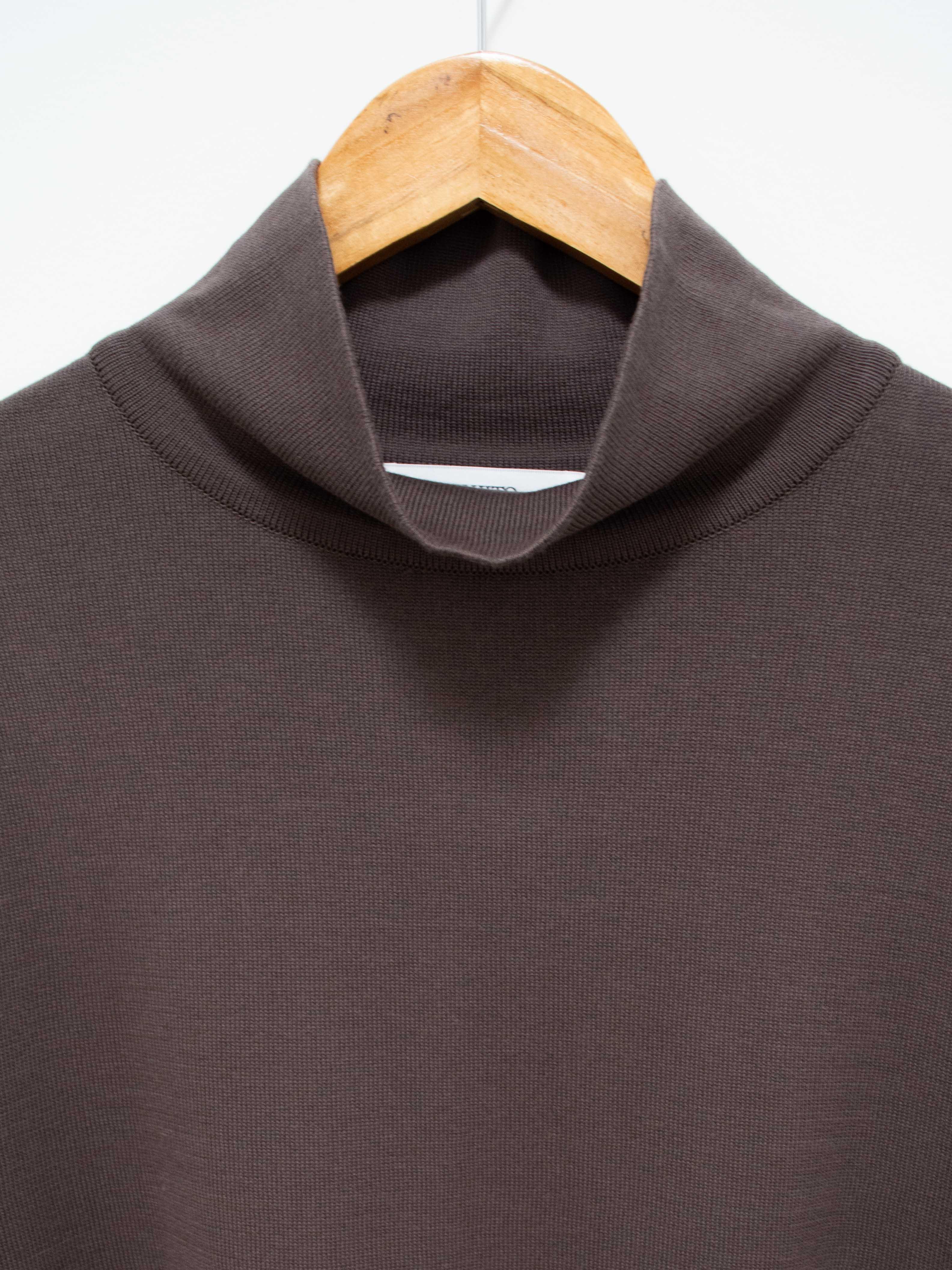 Namu Shop - Fujito Turtleneck Knit Shirt - Charcoal