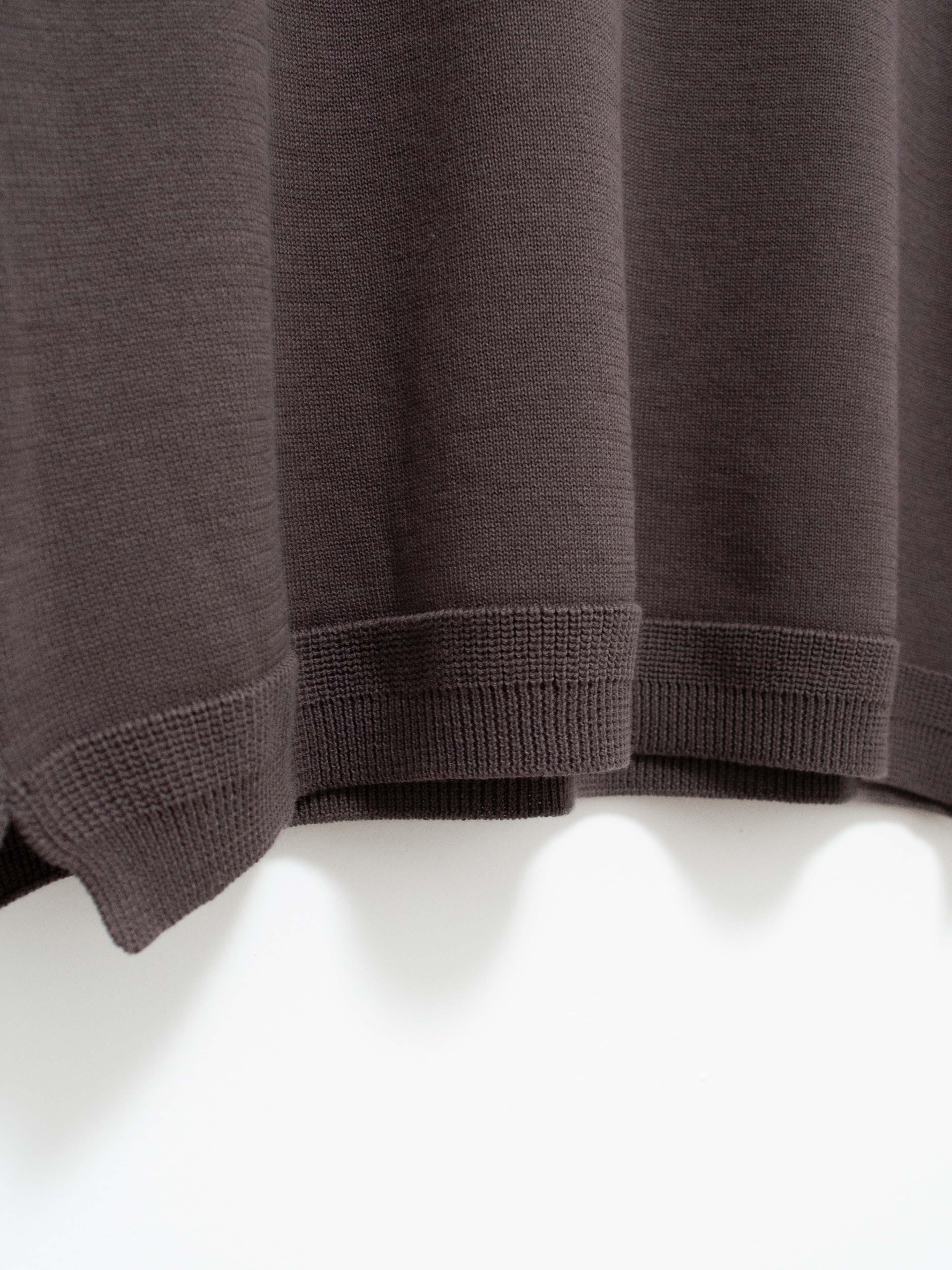 Namu Shop - Fujito Turtleneck Knit Shirt - Charcoal