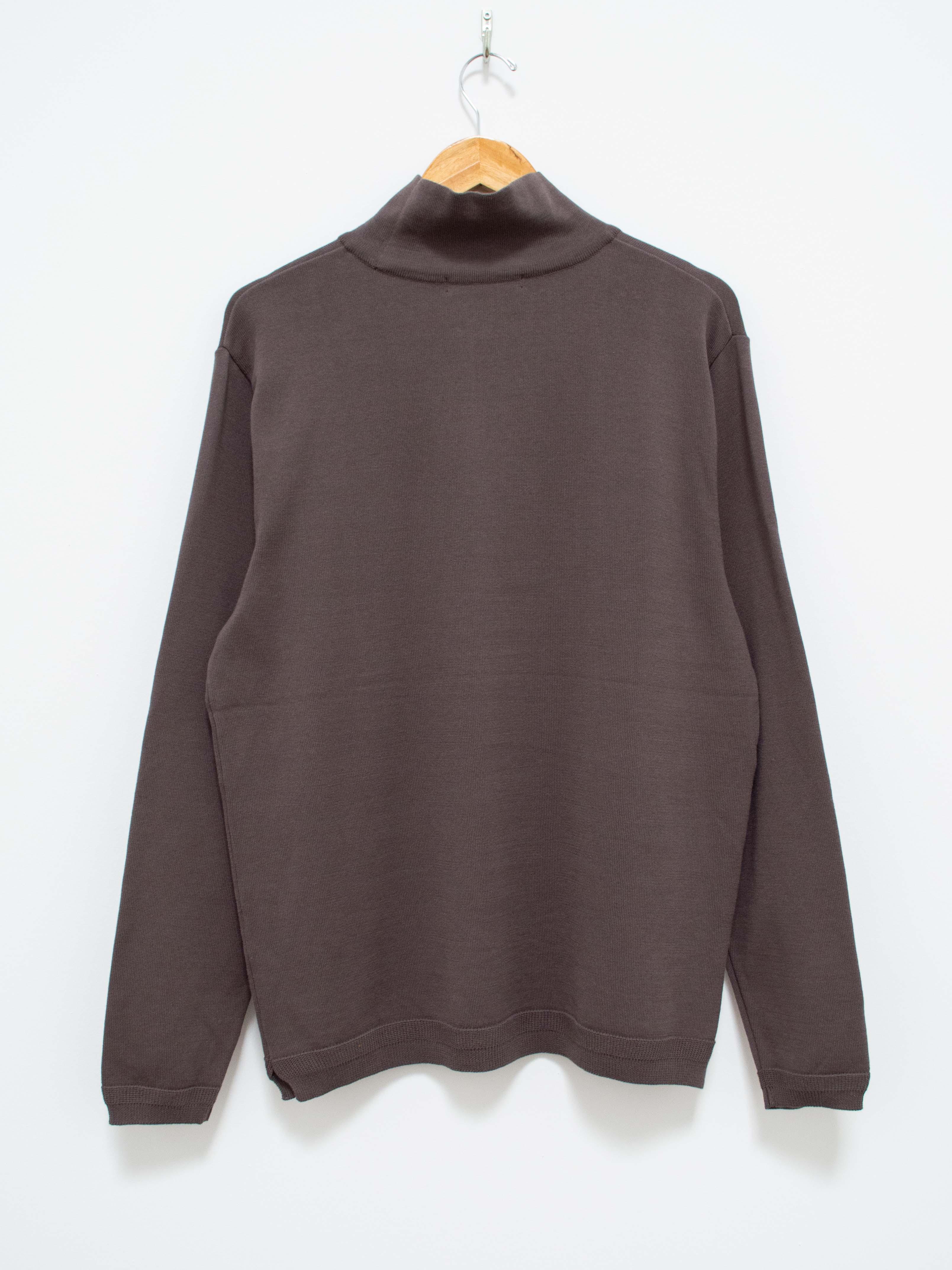 Namu Shop - Fujito Turtleneck Knit Shirt - Charcoal